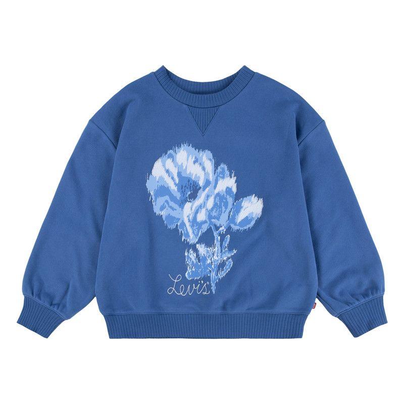 Poleron Niña Crew Azul Levis-0
