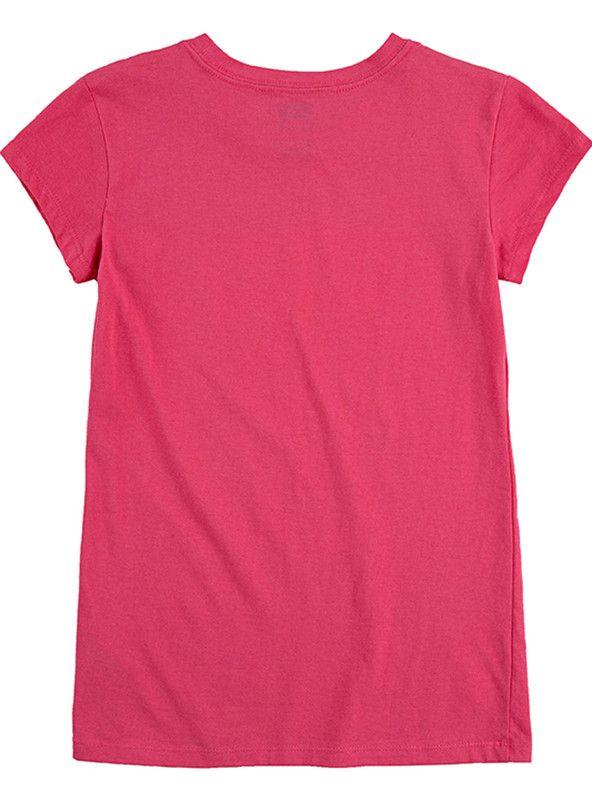 Polera Niña MC Batwing Metalisada Rosado Levis-1
