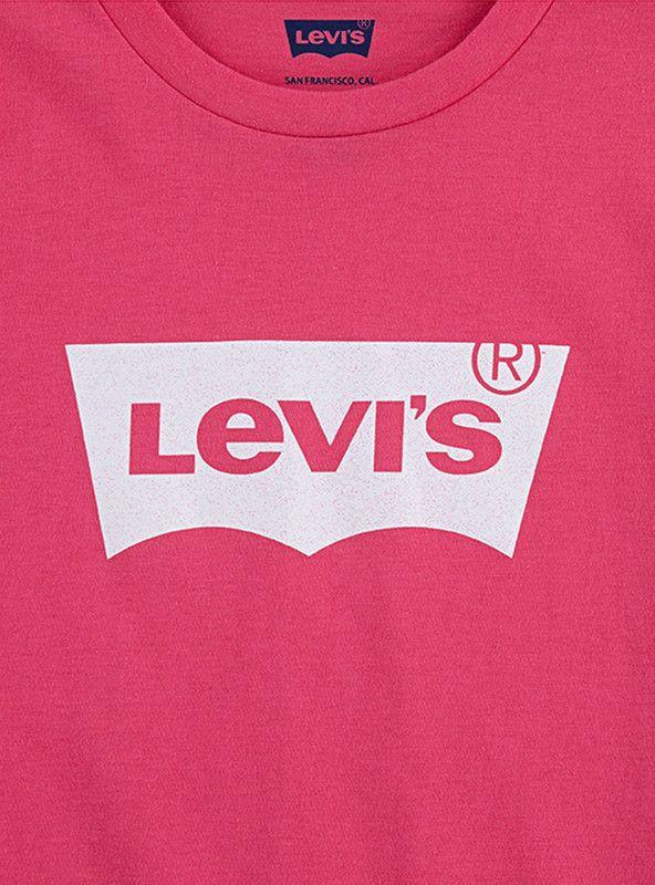 Polera Niña MC Batwing Metalisada Rosado Levis-2