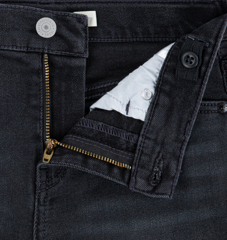 Short Niña Girlfriend Negro Levis-2