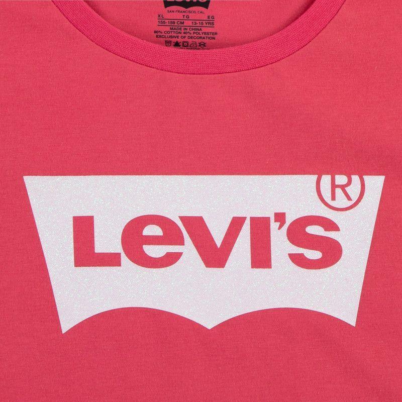 Polera Niña MC Batwing Rosado Levis 41K825-A37-S-2