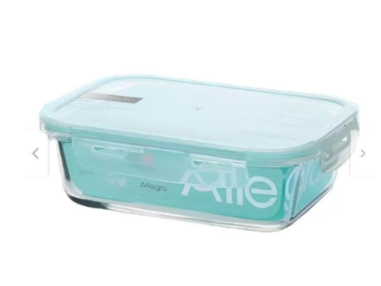 Tupperware Contenedor Vidrio Hermetico Rectangular Allegra 1500ml-0