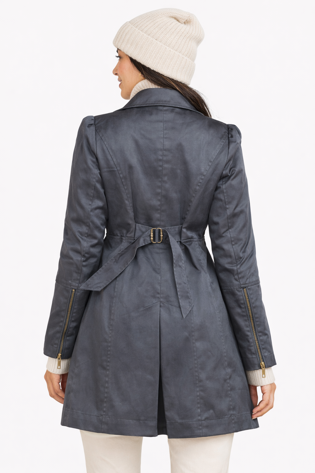 Trench Mujer Cierre Acero-2