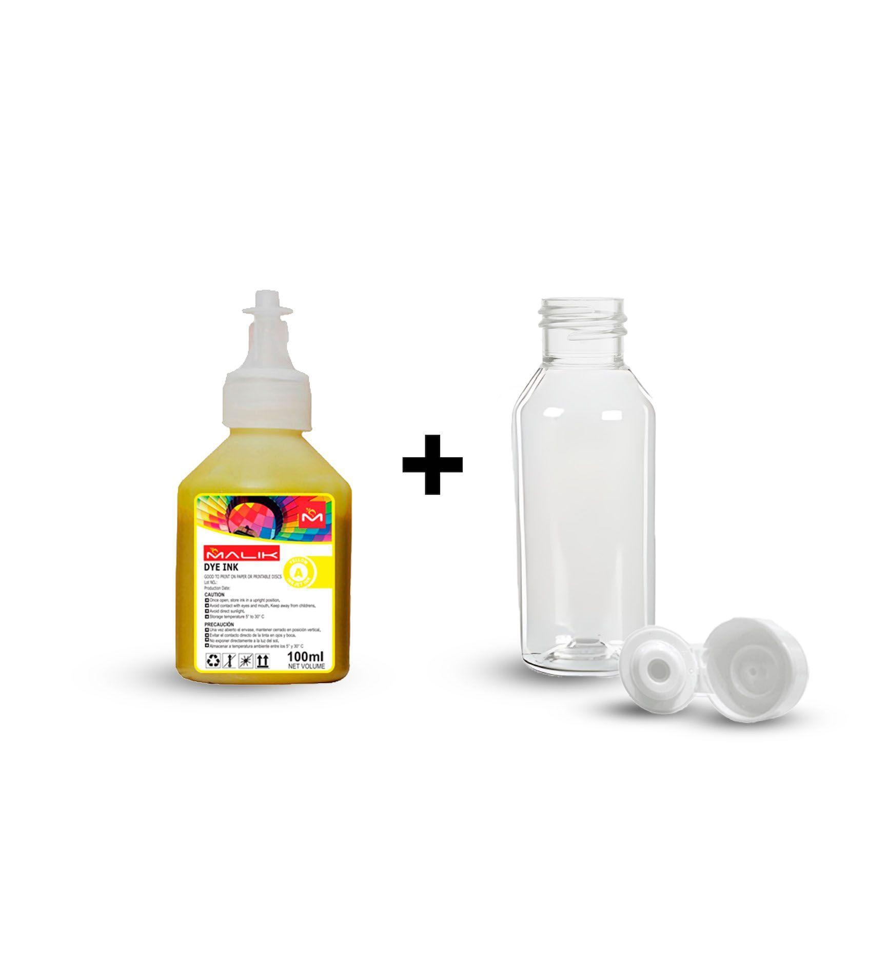 Tinta Amarillo 100ml con Botella GT52 GT53 para Hp Smart Tank 790-1