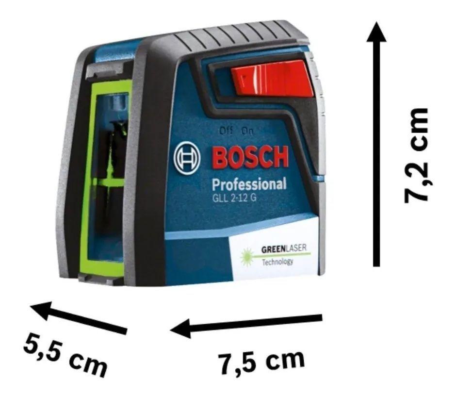 Nivel Láser Líneas Verdes Cruzadas Bosch Gll 2-12 G-4
