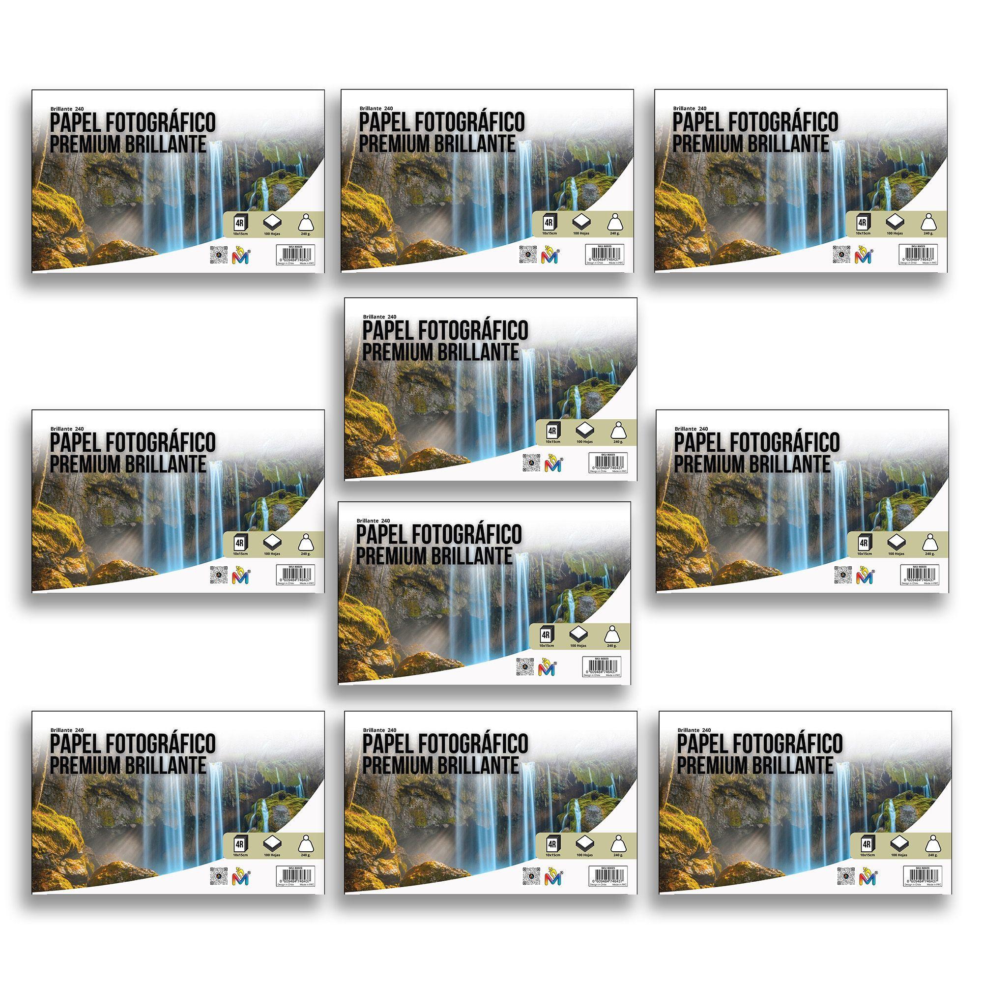 Papel Foto 10x15 x1000 Hojas - 240g Máxima Definición Inkjet-2