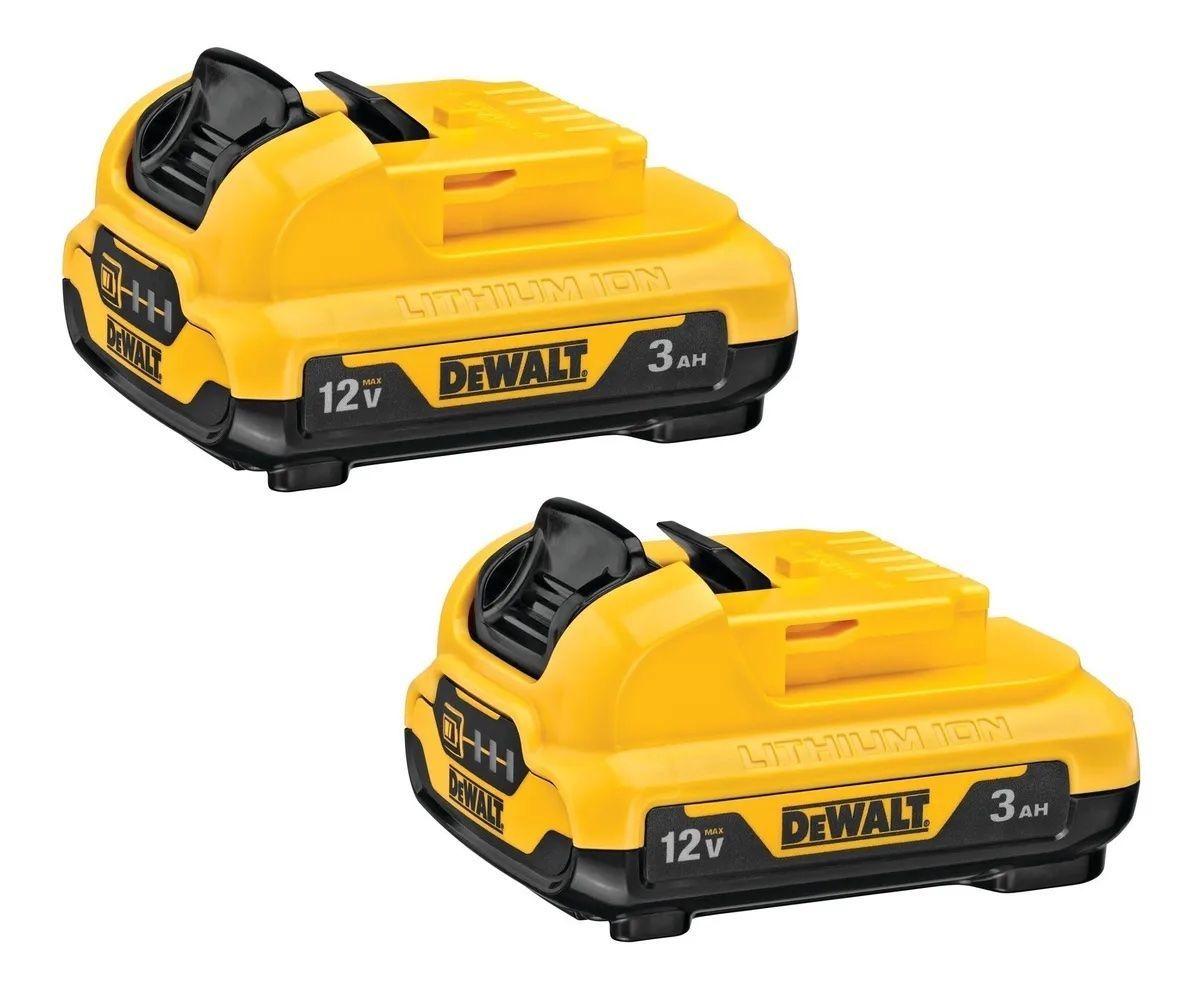 Pack 2 Baterías Ion De Litio 12v Dewalt Dcb124-2b3-0