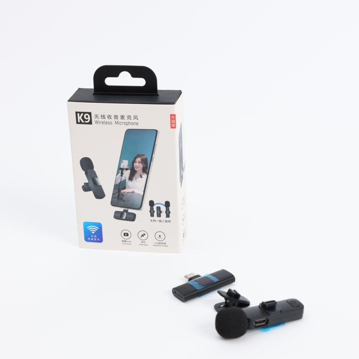 Micrófono Lavalier K9 - Conectividad Bluetooth Estable-3
