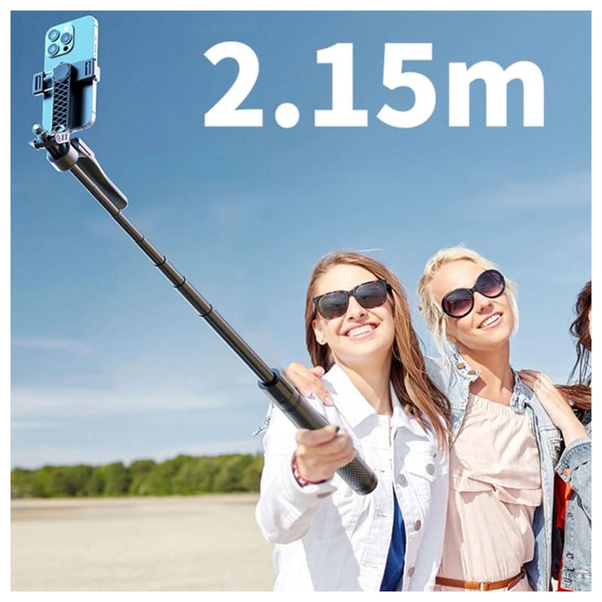 Trípode Bastón Selfie K29 2.15 m Altura 2 en 1-4