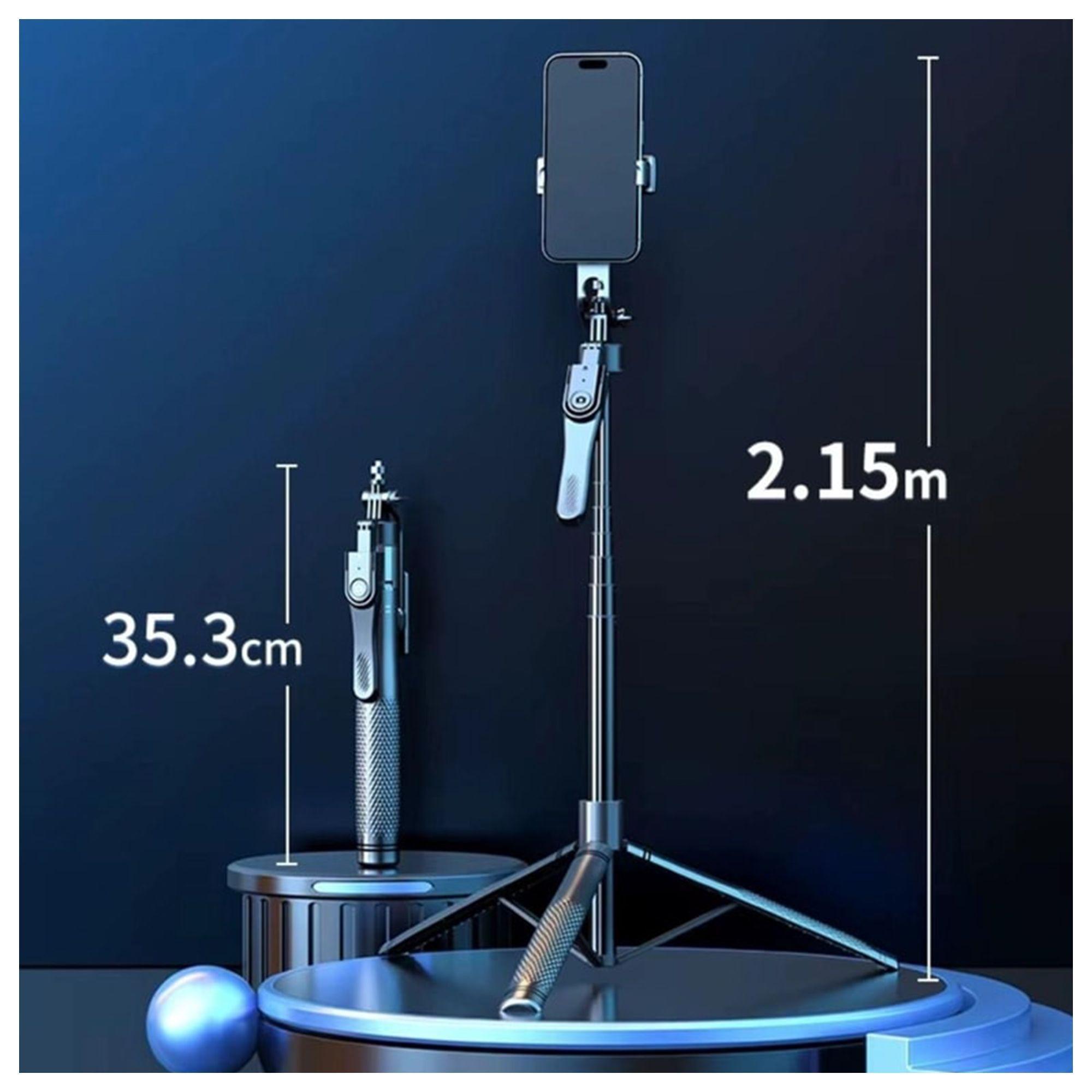 Trípode Bastón Selfie K29 2.15 m Altura 2 en 1-5