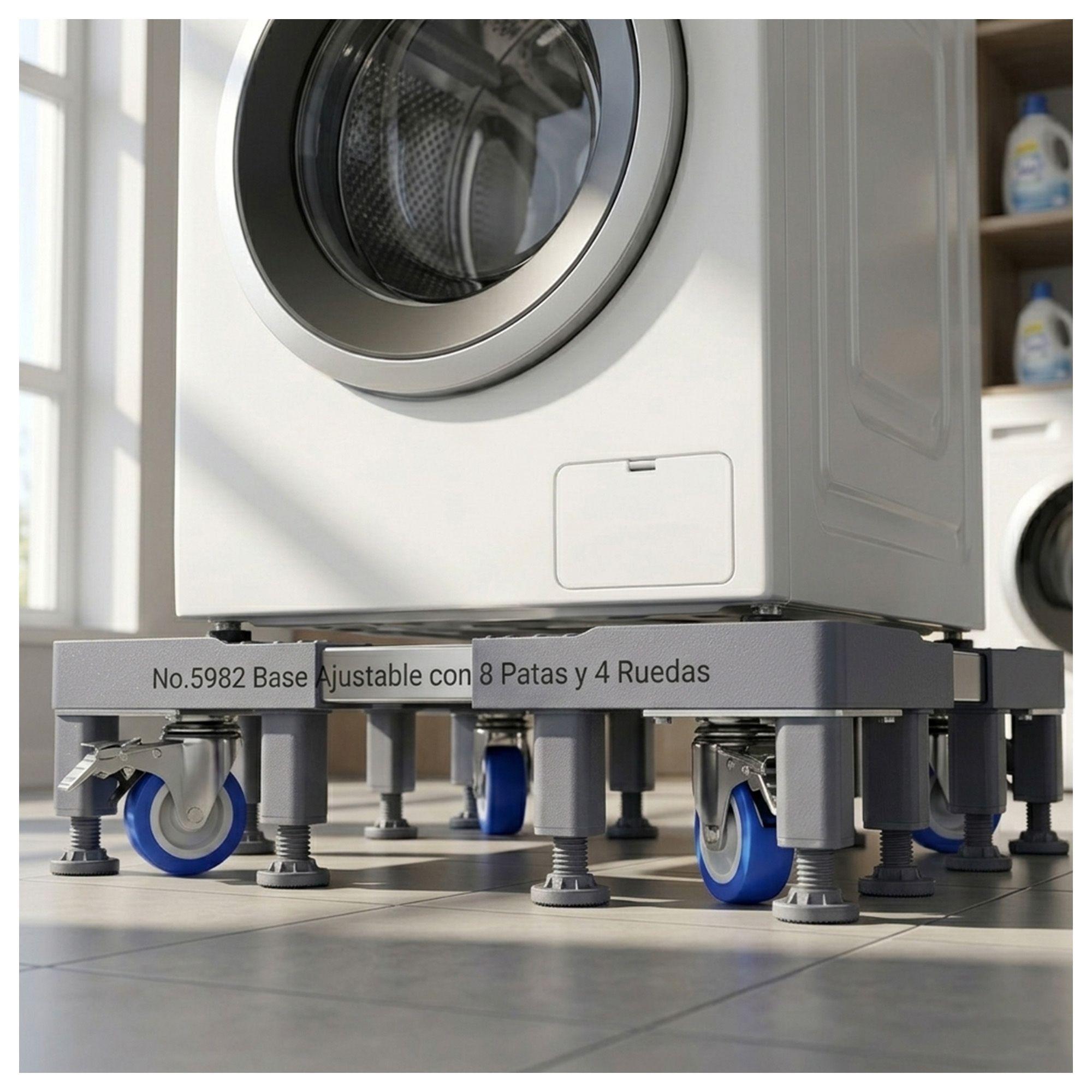 Base Ajustable con 8 Patax y 4 Ruedas para Muebles Pesados-3