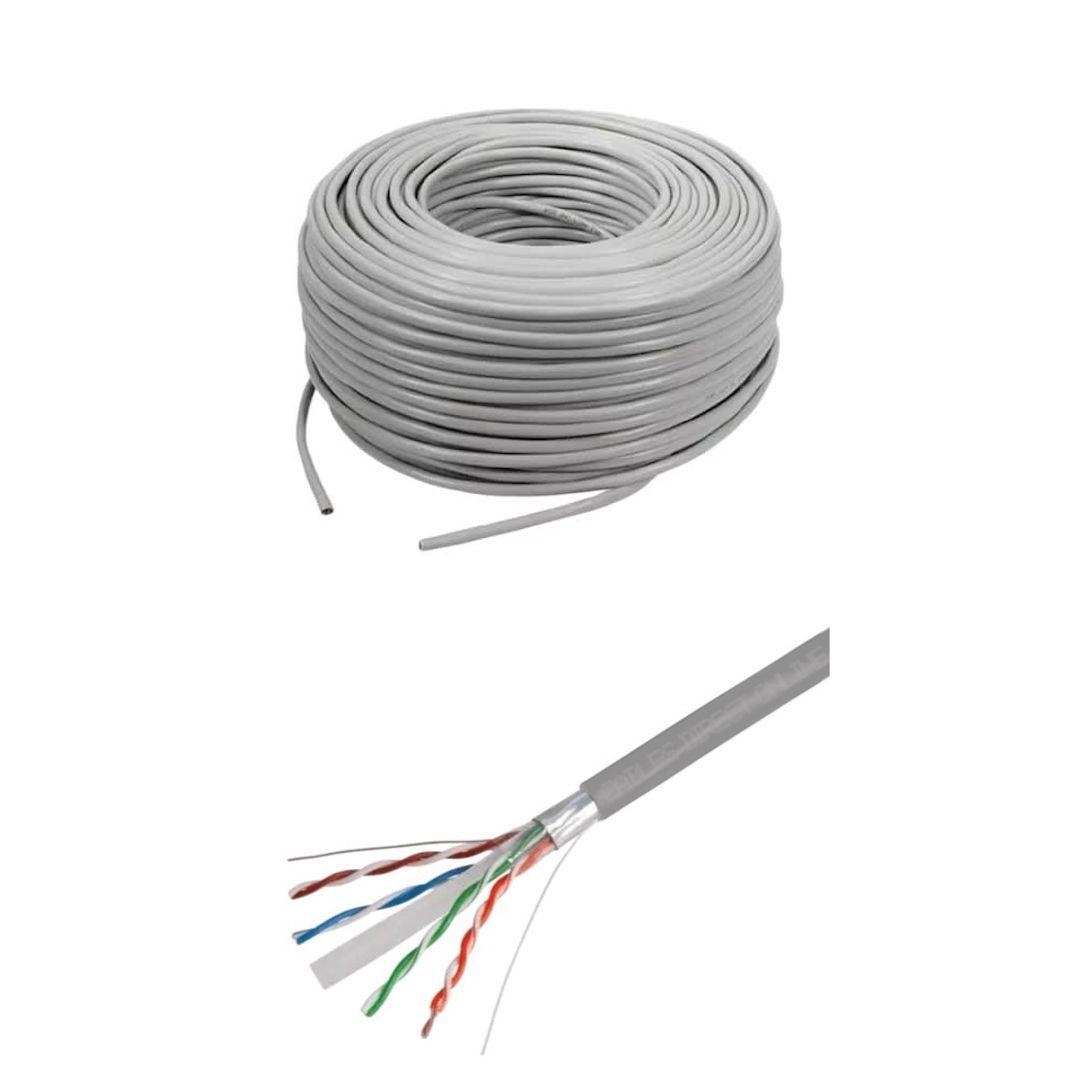 Cable FTP Cat 6 100m - Ideal para Oficinas y Hogares-0