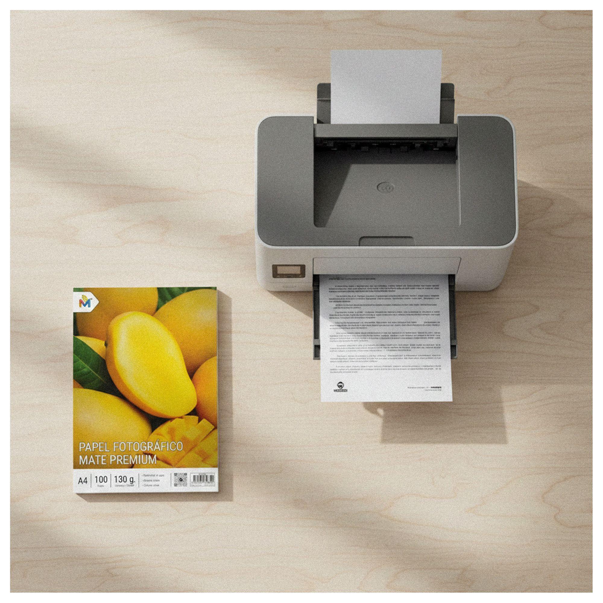 Pack x2 Papel Mate 130g A4 - 200 Hojas Fotos Sin Reflejo-7