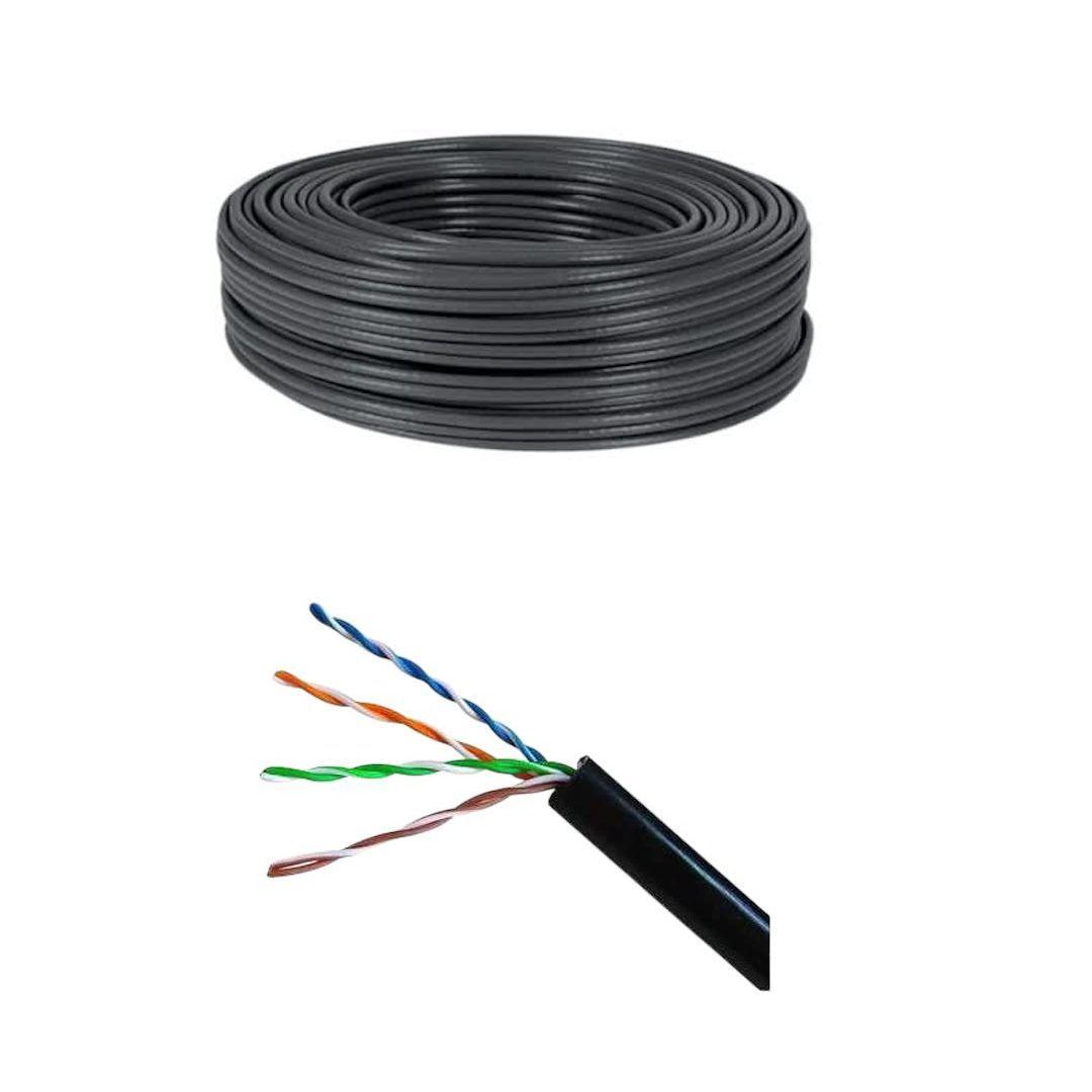 Cable UTP Cat 6 100mt - Exterior, Blindado y Duradero-0