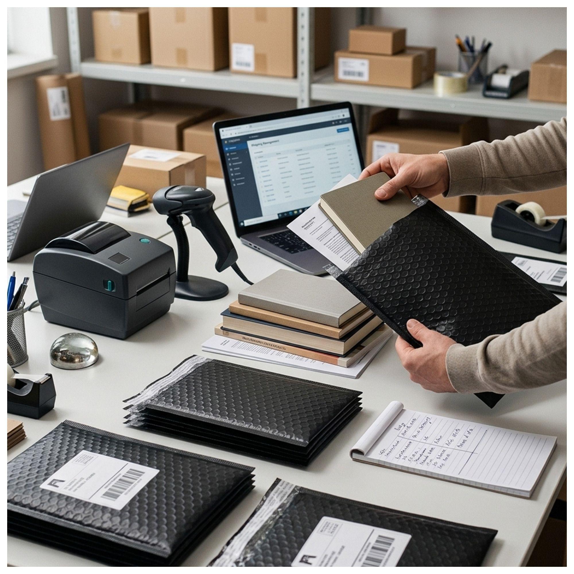 100 Bolsas Acolchadas Negras 15x24 cm Premium-3