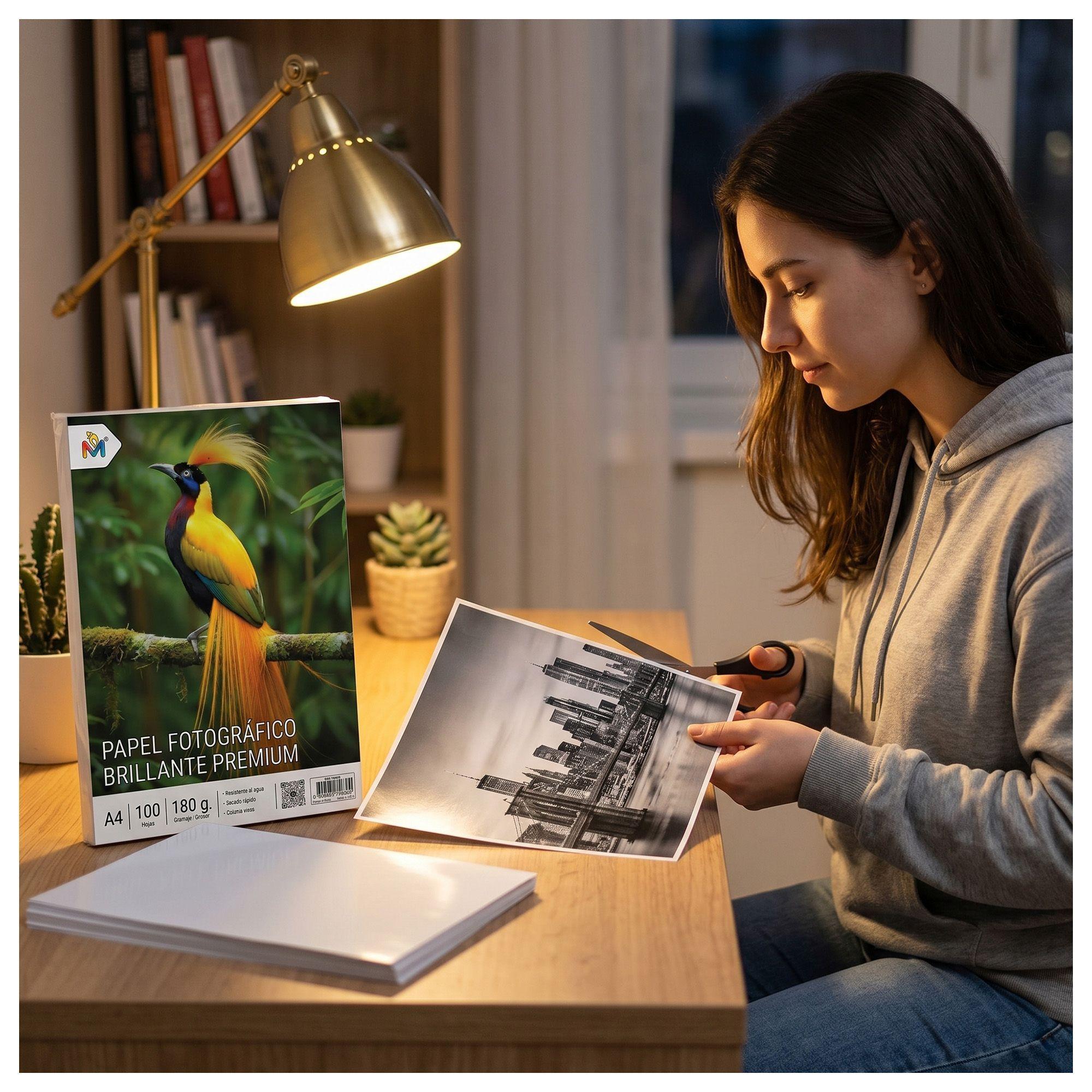 5 Unidades Papel Fotográfico A4 180g Brillante Inkjet-4