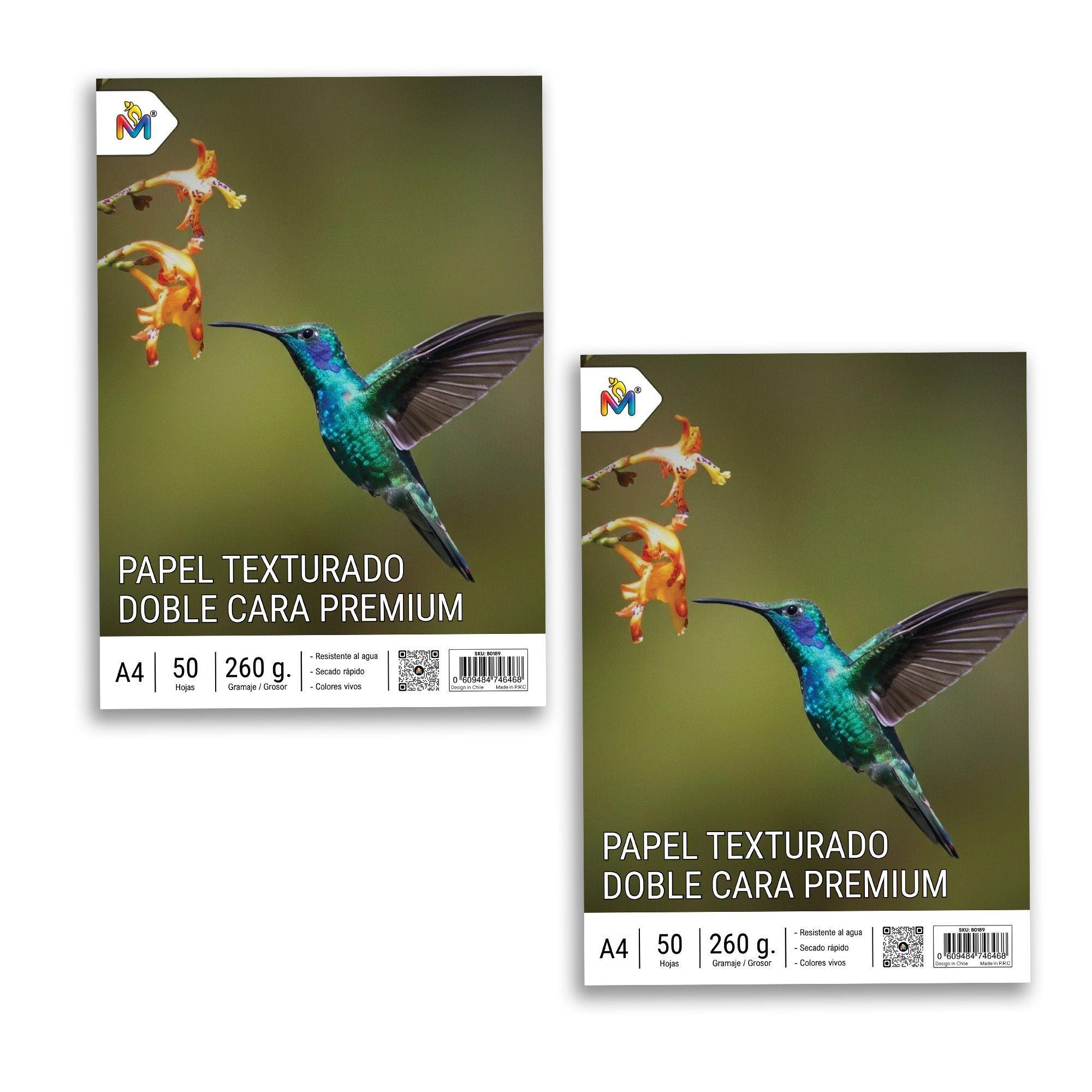 Pack 2 Papel Foto Lino 260g - 100 Hojas Brillo Artístico-3