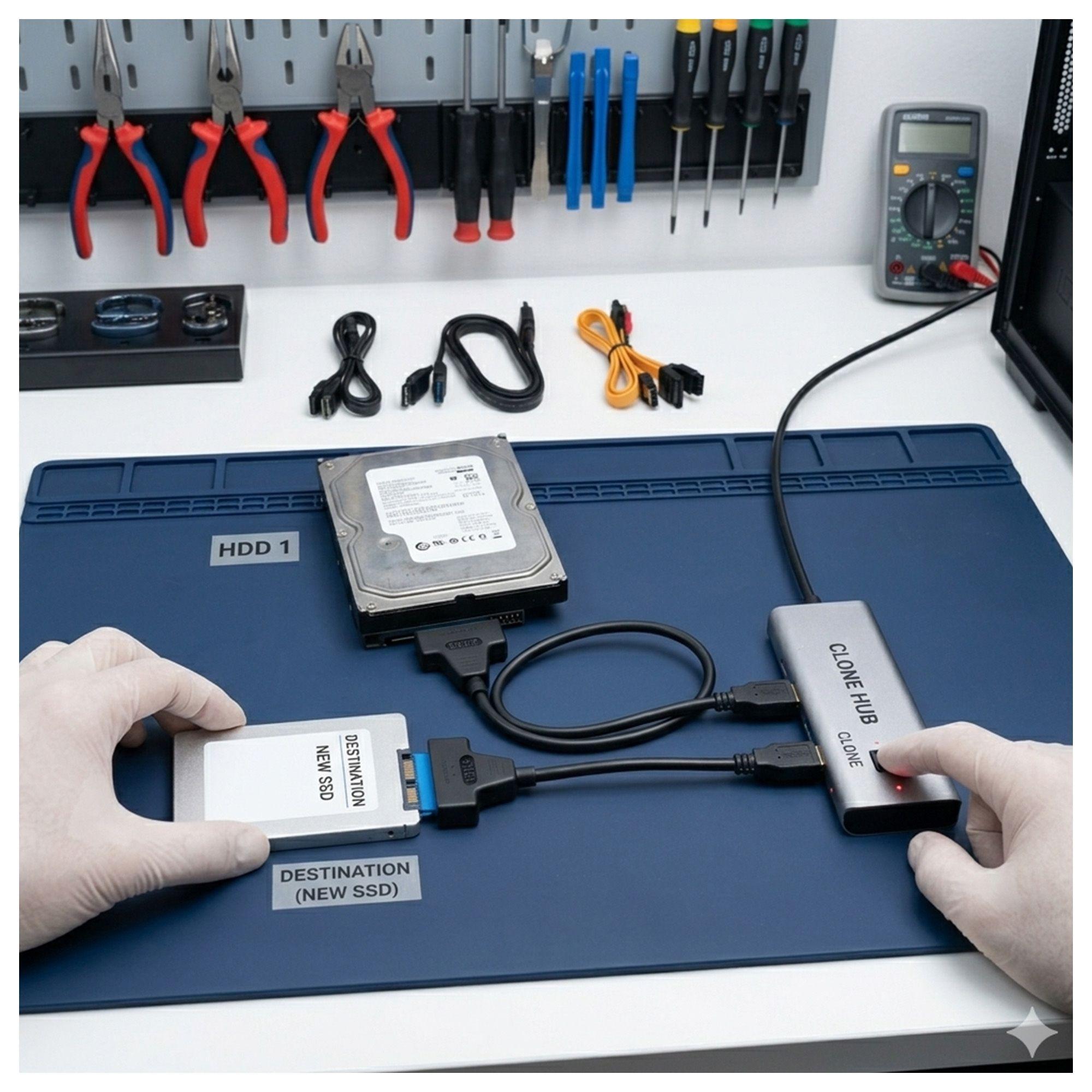 Adaptador SATA a USB 3.0 con Cable para Disco Duro PC-2