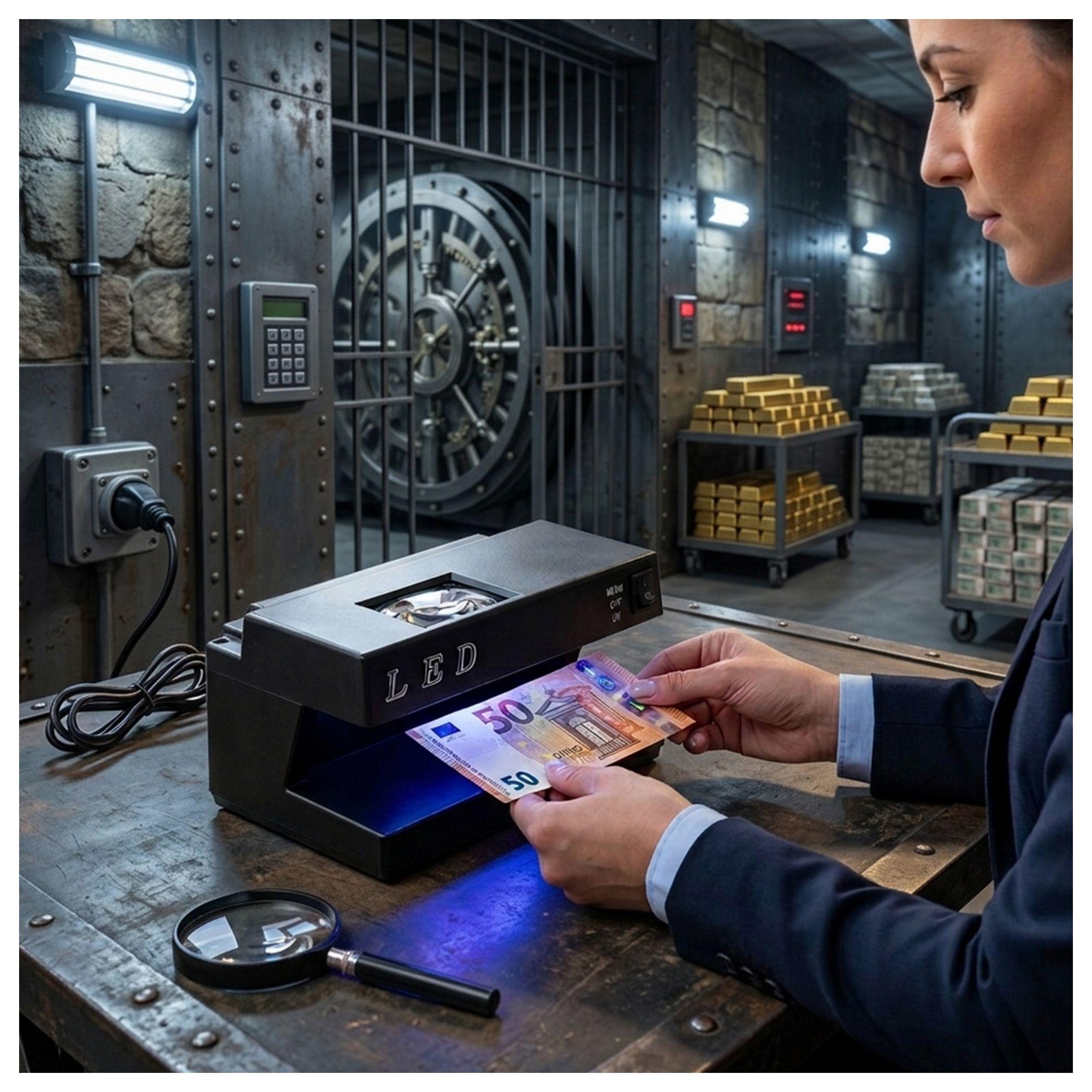 A-102 Detector Profesional de Billetes - Negro-2