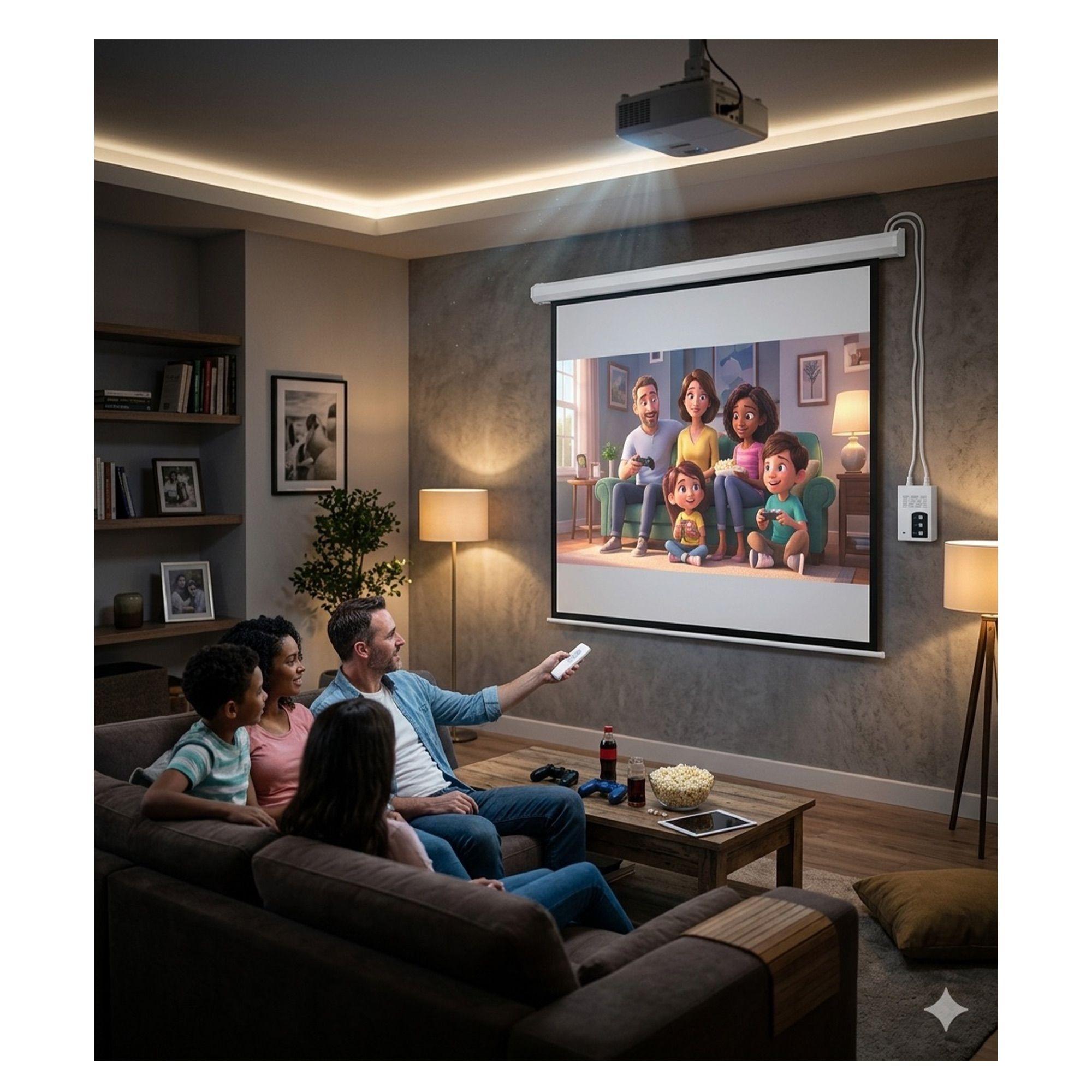 Telon Mural Eléctrico 1.80x1.80  para Optoma UHZ65LV -2