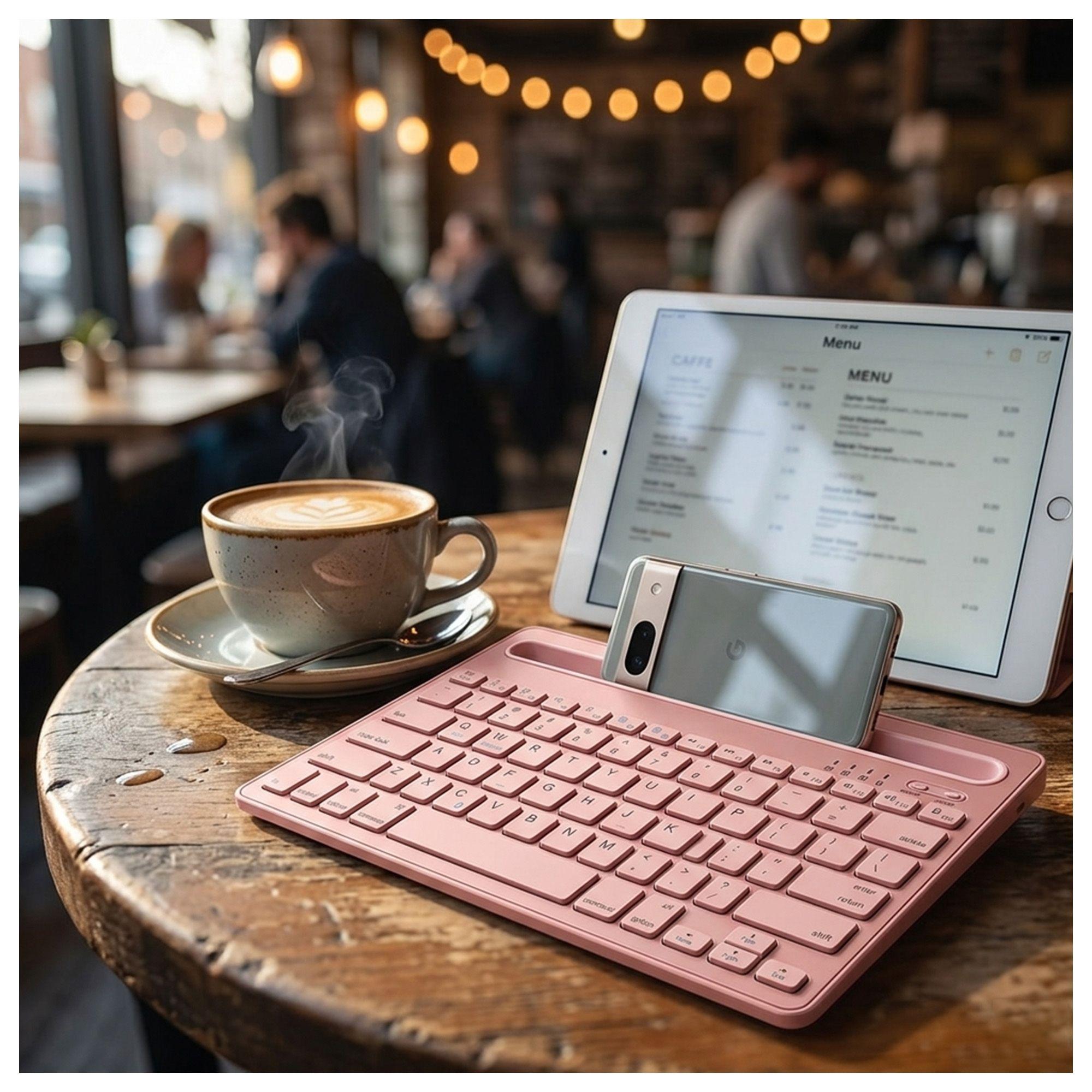 Mini Teclado Wireless AS-199 Compacto Multicolor-2