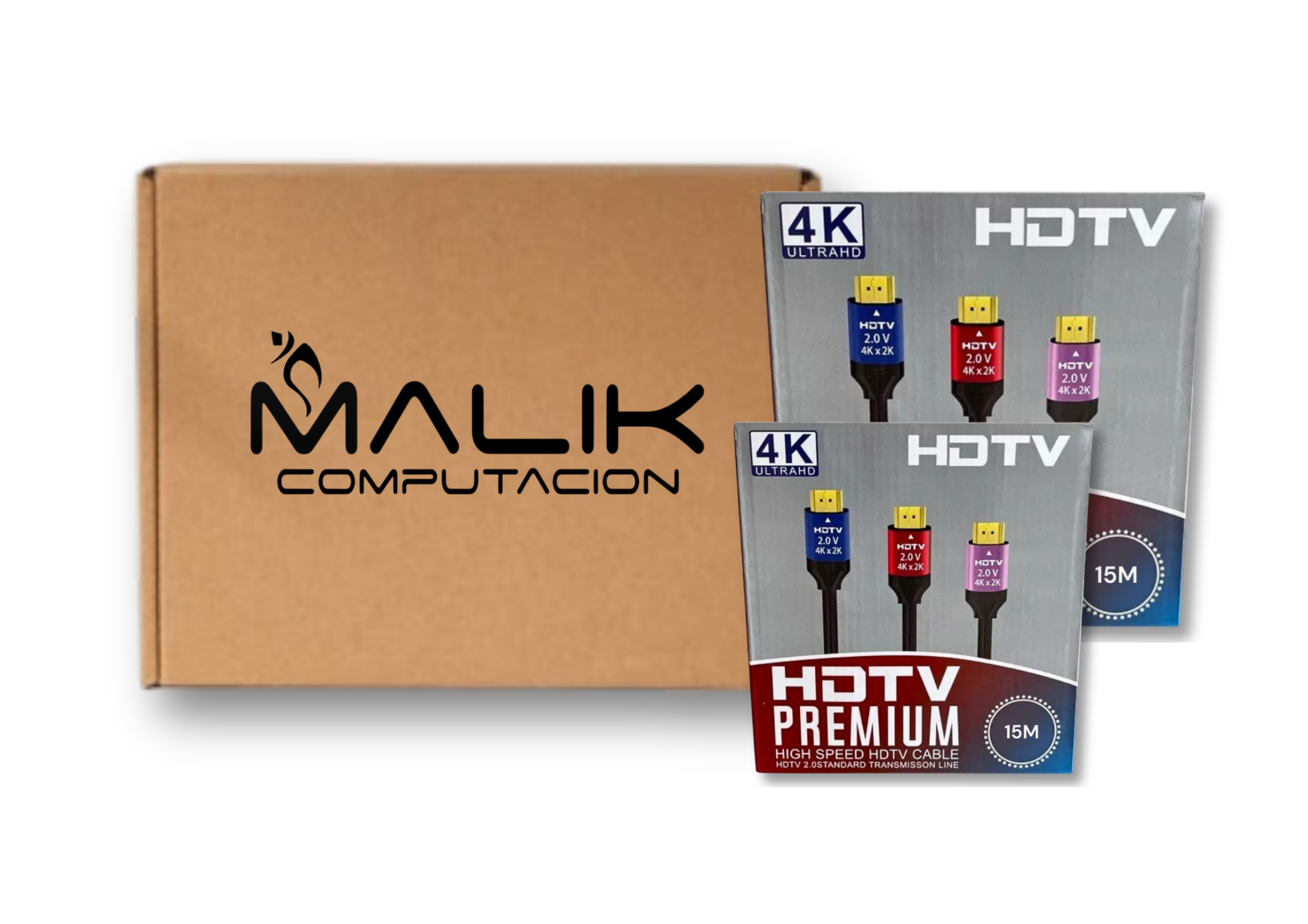 Cable Hdmi 4K Uhd V2.0 120hz 2160p De Alta Velocidad 15mt Pack 6-2