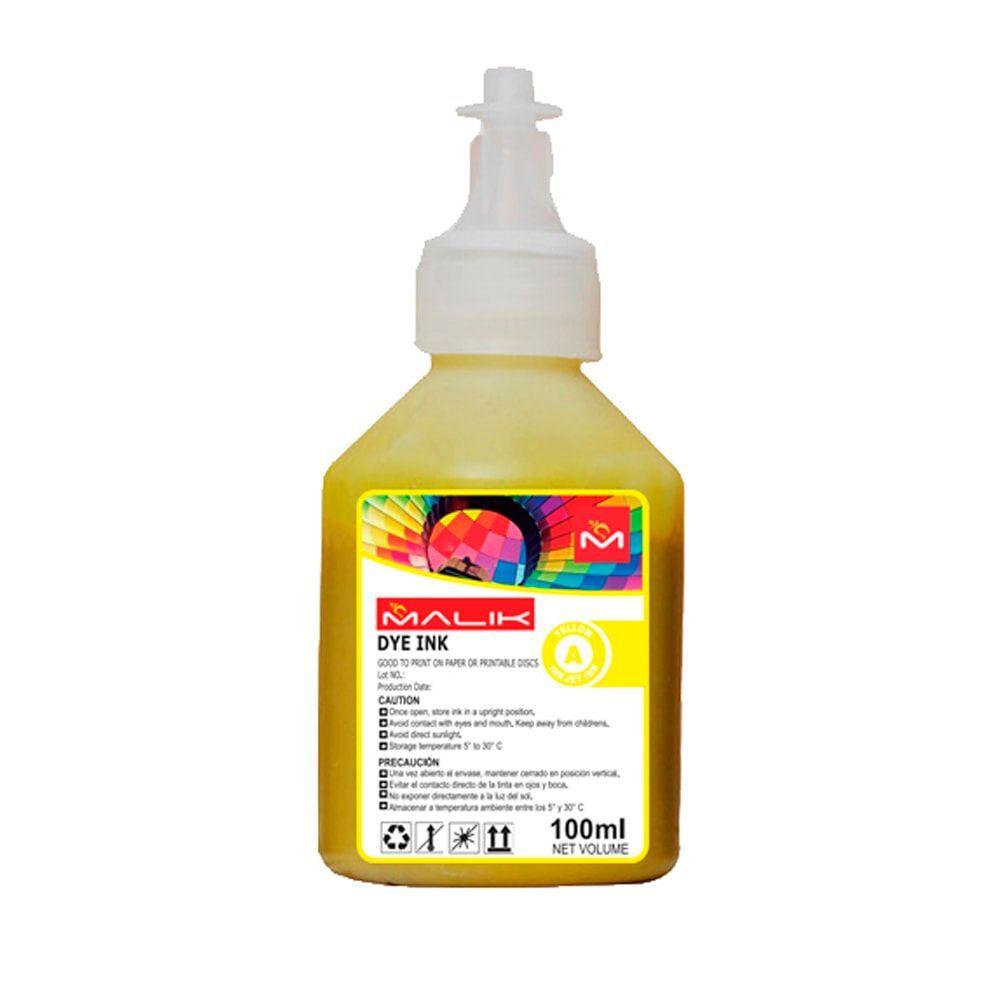Tinta Amarillo 100ml con Botella GT52 GT53 para Hp ST 580-2