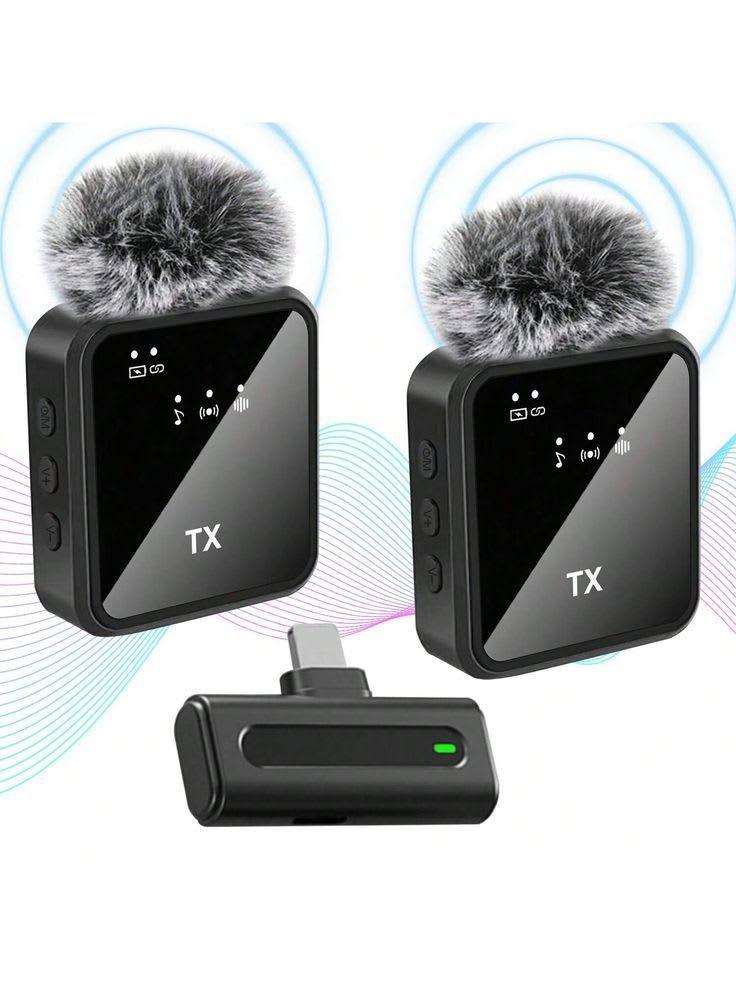 Mic Lavalier Plug & Play USB-C, Ideal para Videos-0