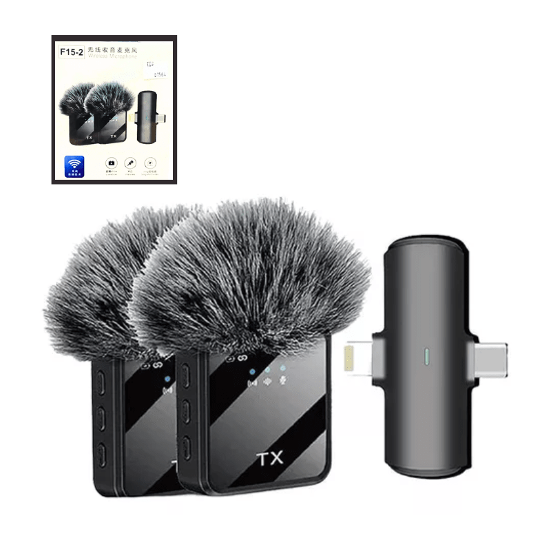 Mic Lavalier Plug & Play USB-C, Ideal para Videos-1