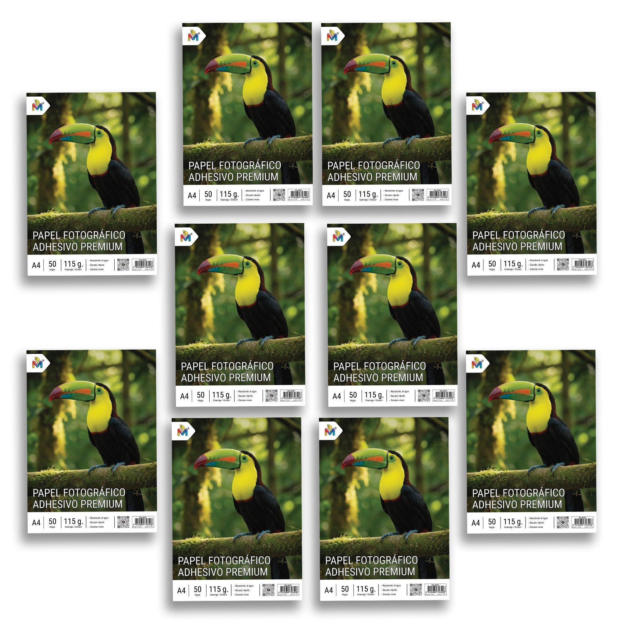 10x Papel Foto Autoadhesivo A4 - 500 Hojas Sticker Premium-4