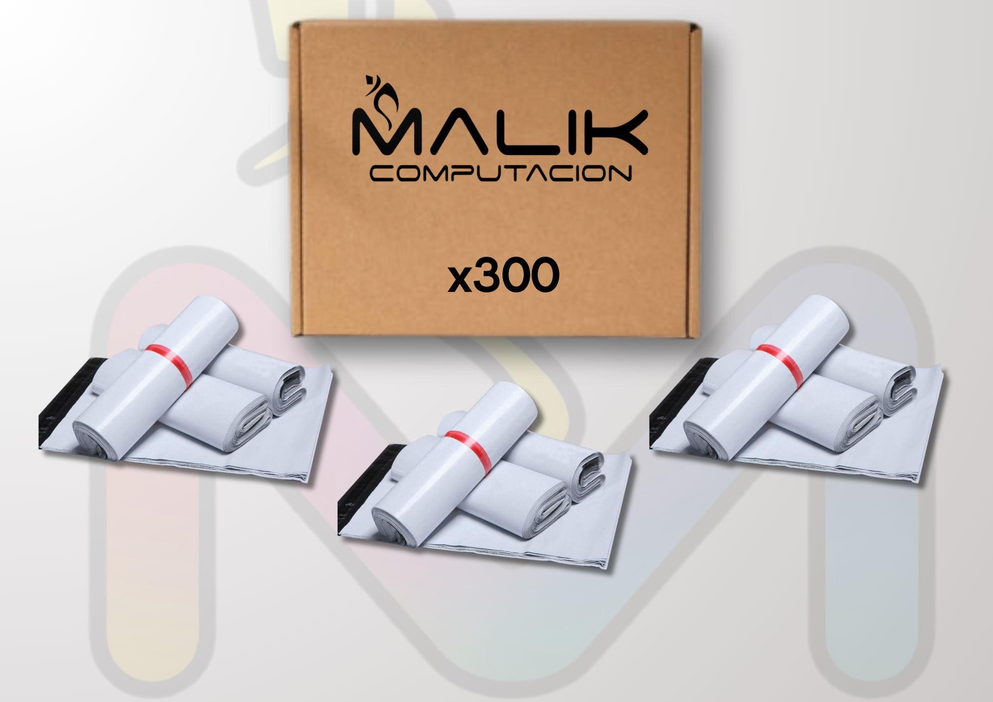Pack 300 Bolsa Courier Resistente Segura Auto Adhesivo 40 x 52 cm-1