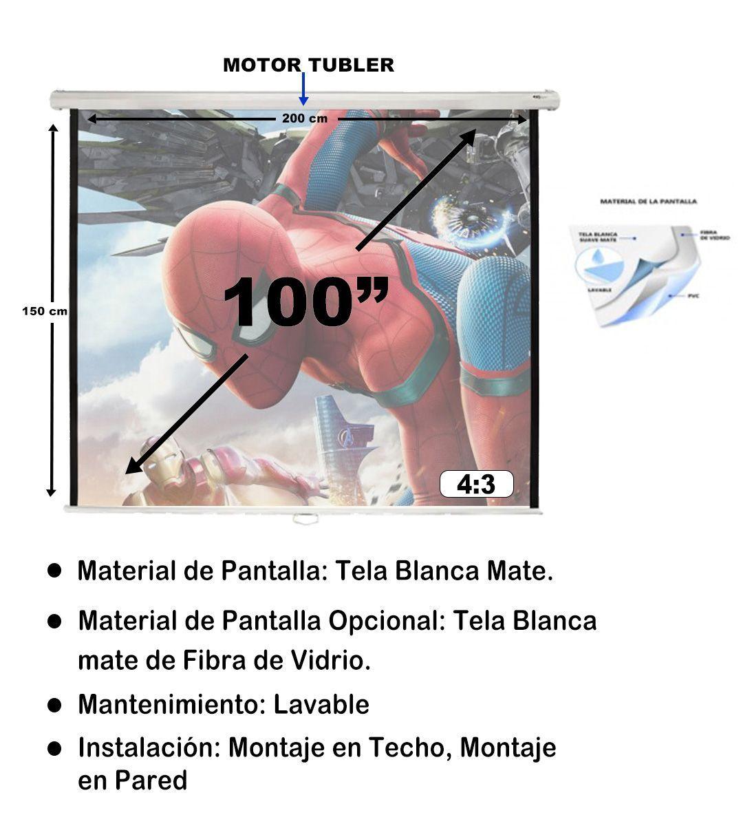 TELON MURAL 2x1.5 MTS PARA PROYECTOR NeoPixPrime 2-1