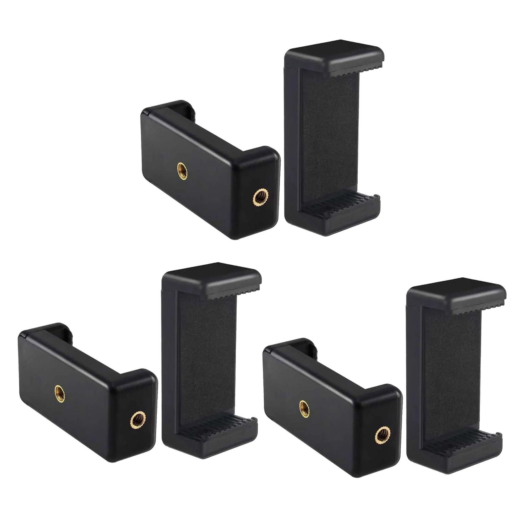 Pack 3 Clip Ajustable para Celular Soporte Firme Negro-0