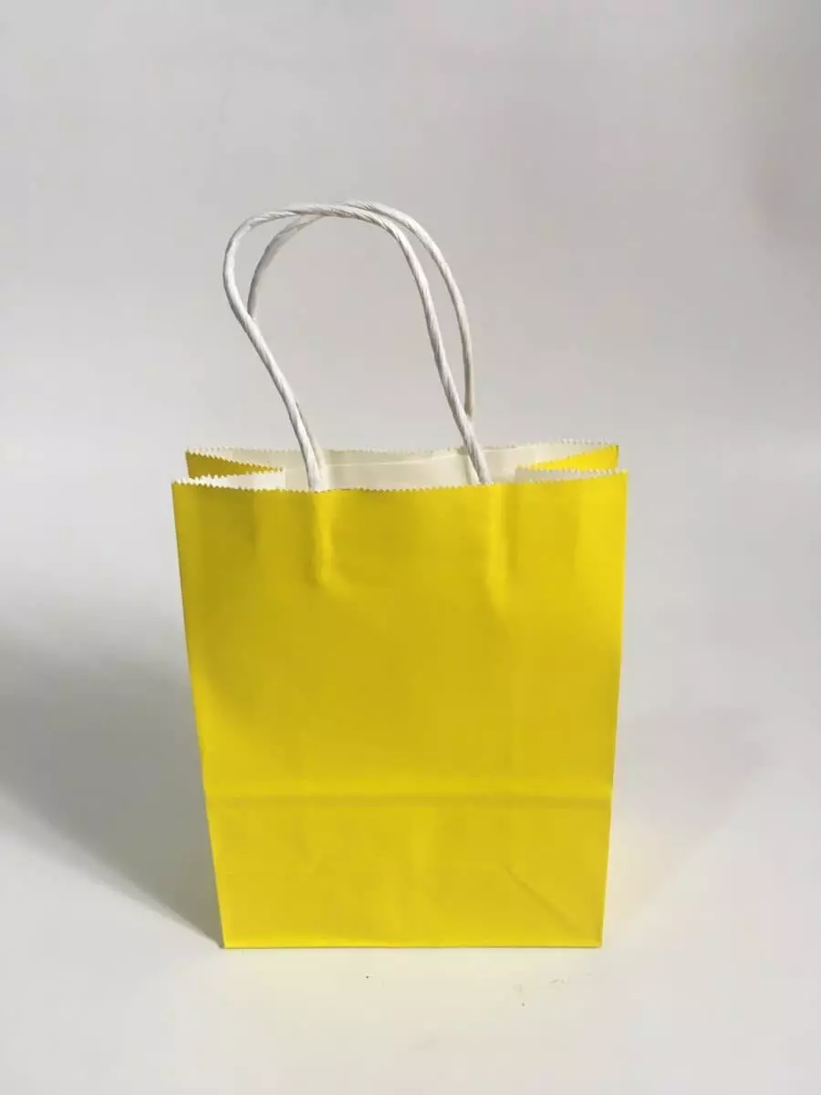 Pack 48 bolsas amarillas 21x13x8 cm, ¡prácticas-versátiles!-2