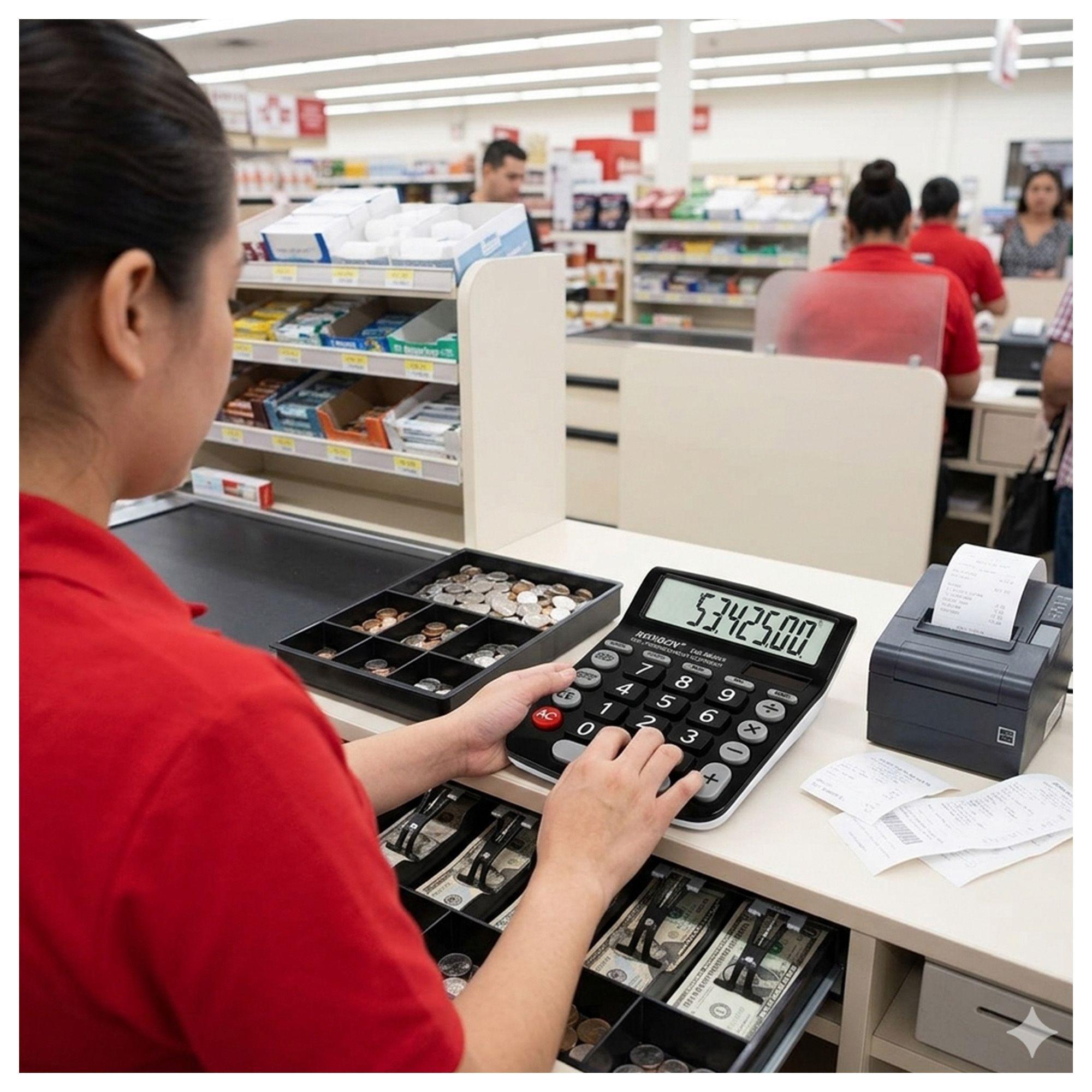 Pack 2 Calculadora con Pantalla Grande Ronbon RB-889S 12 Dígitos-4