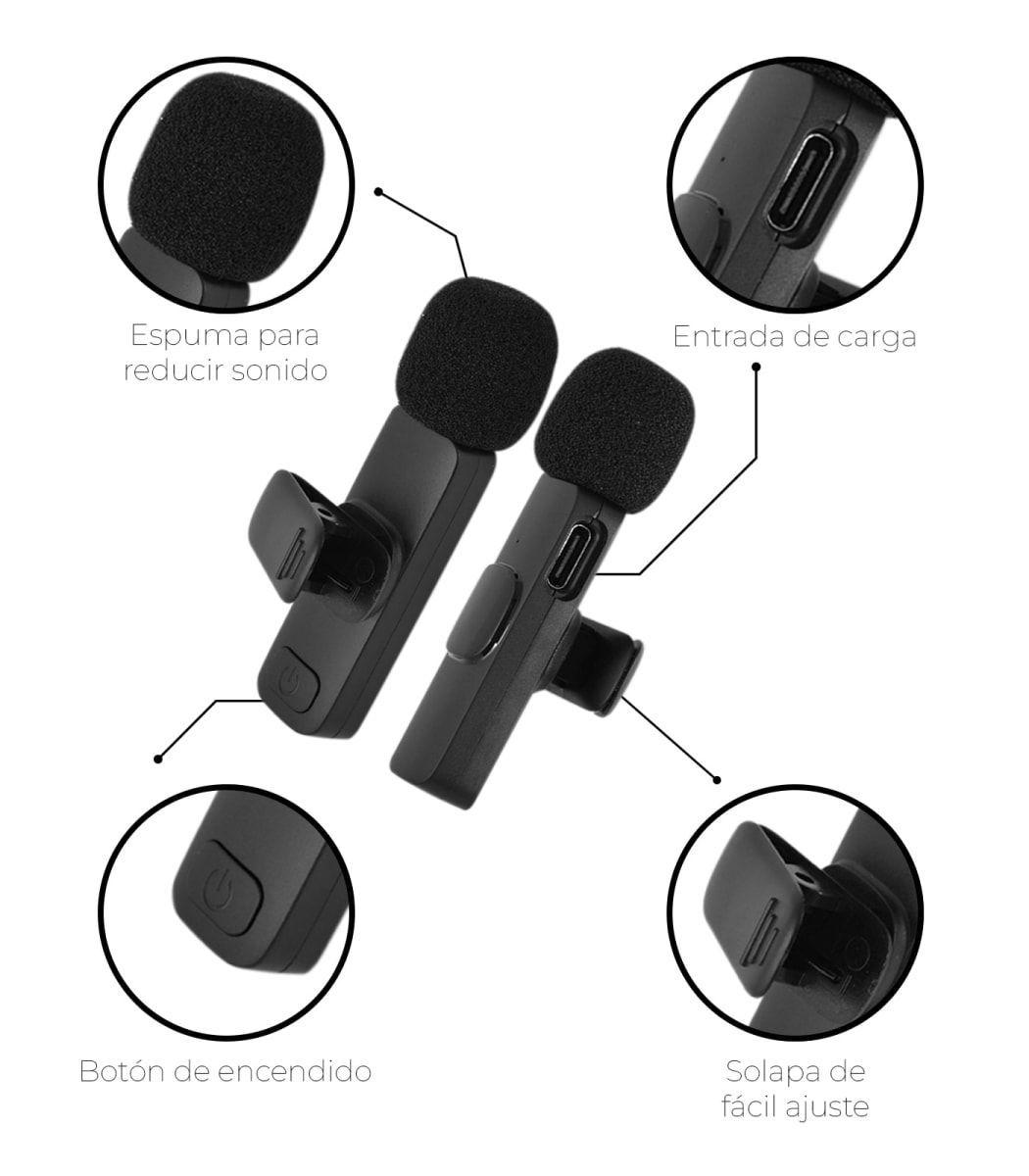 Micrófono Inalámbrico K9 para Smartphones y Cámaras-2