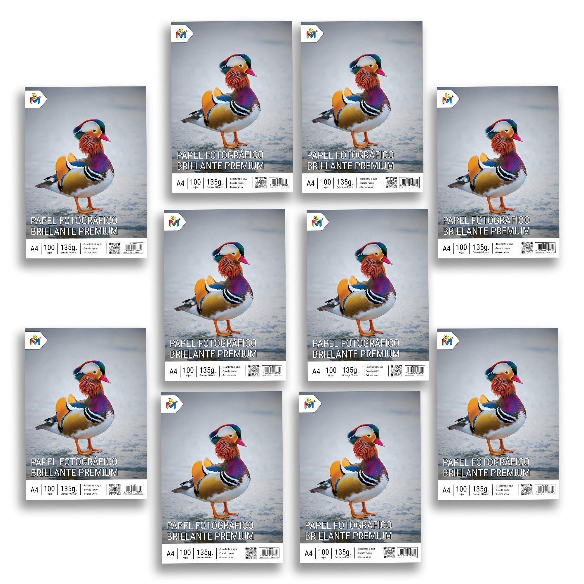 10 Resmas Papel Fotográfico A4 135g - Calidad Superior - 1000 Hojas Brillo -4