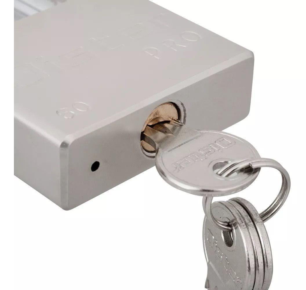 PACK X 2 Candado Oister Pro Con Hombro 60mm Níquel Blíster-3