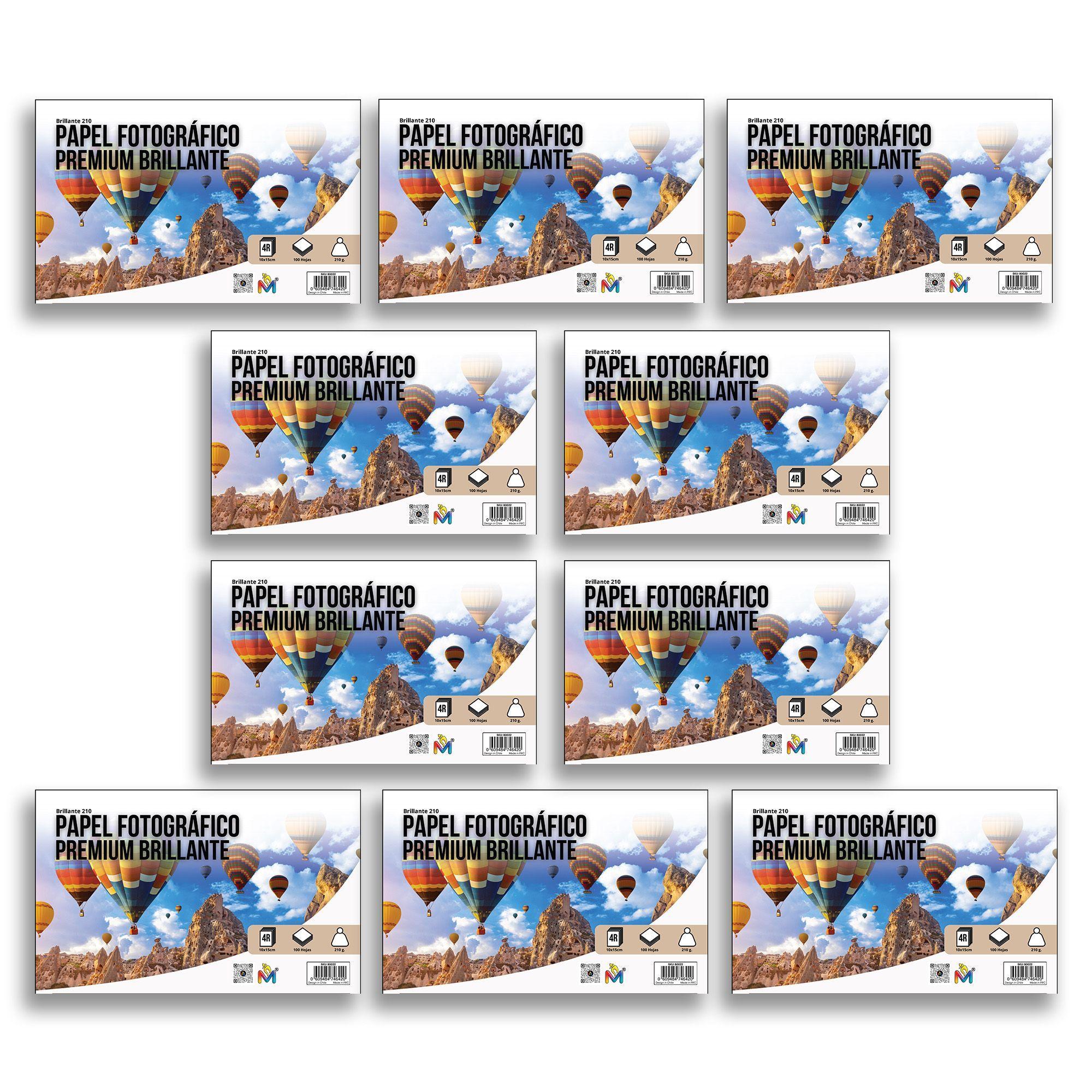 Super Pack 1000 Hojas Papel Foto 10x15 210gr - Glossy Pro-3