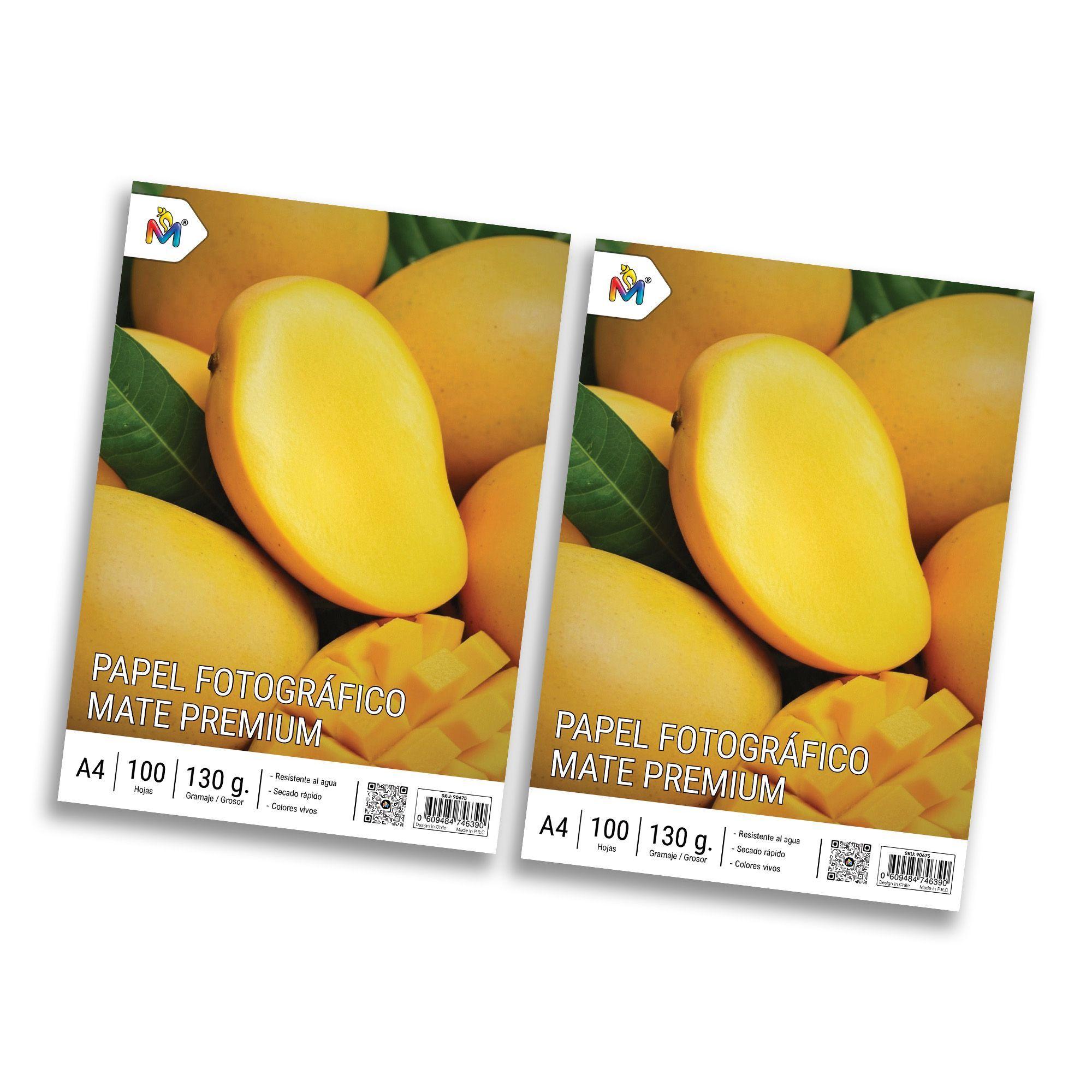 200 Hojas Papel Mate A4 130gr - Pack Doble Secado Rápido-3