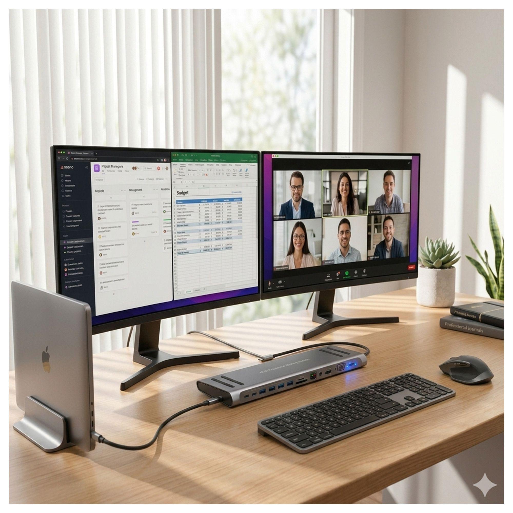 Docking Station USB-C 14 en 1 Adaptador Multifuncional 9199A-4