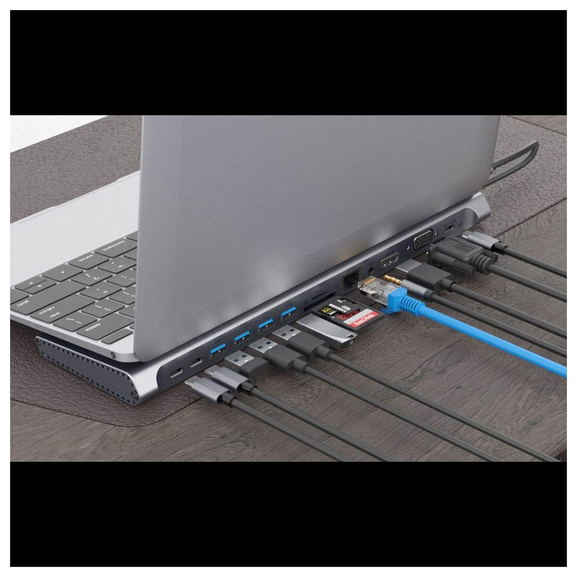Docking Station USB-C 14 en 1 Adaptador Multifuncional 9199A-5