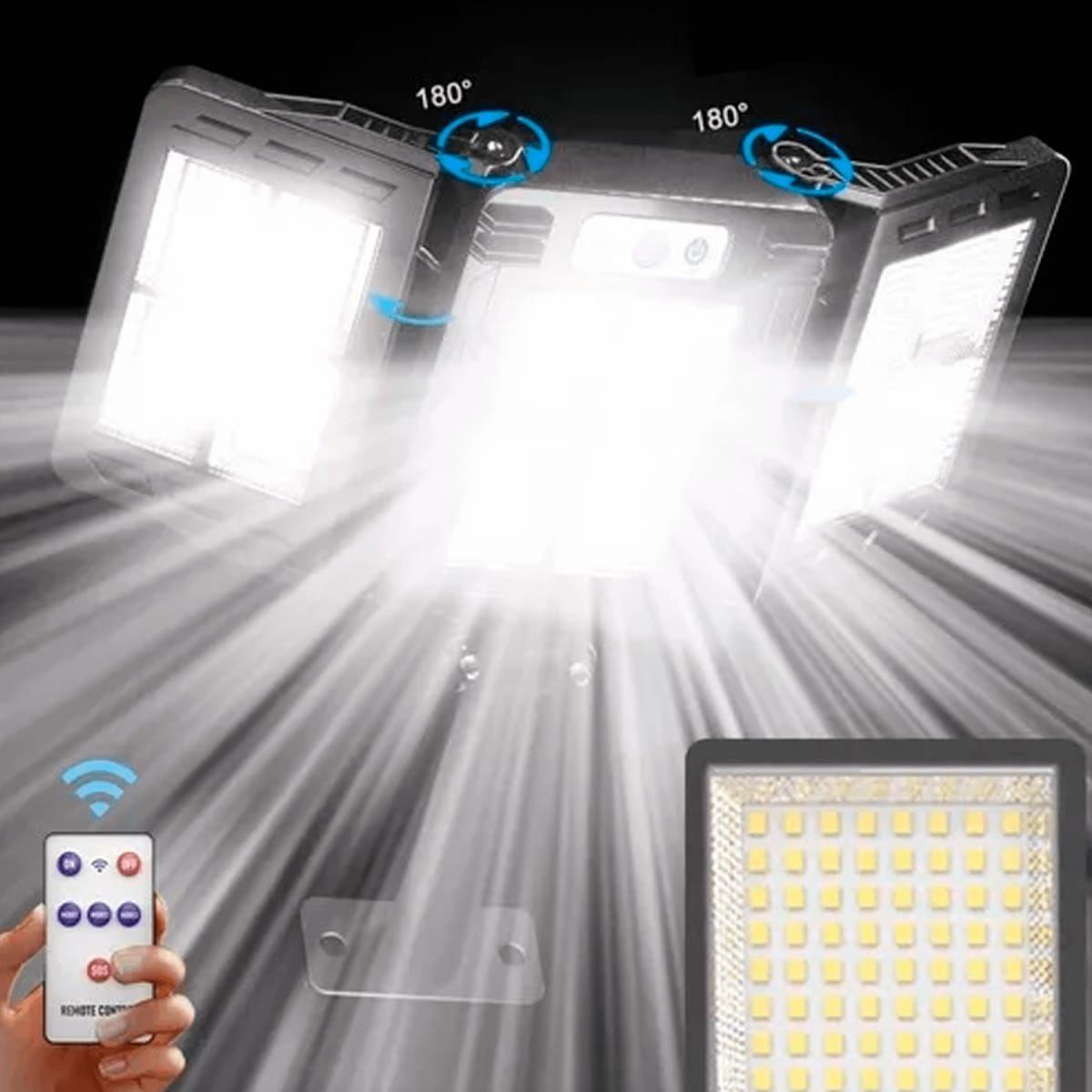 FOCO SOLAR LED CON SENSOR DE MOVIMIENTO HS-V9-2