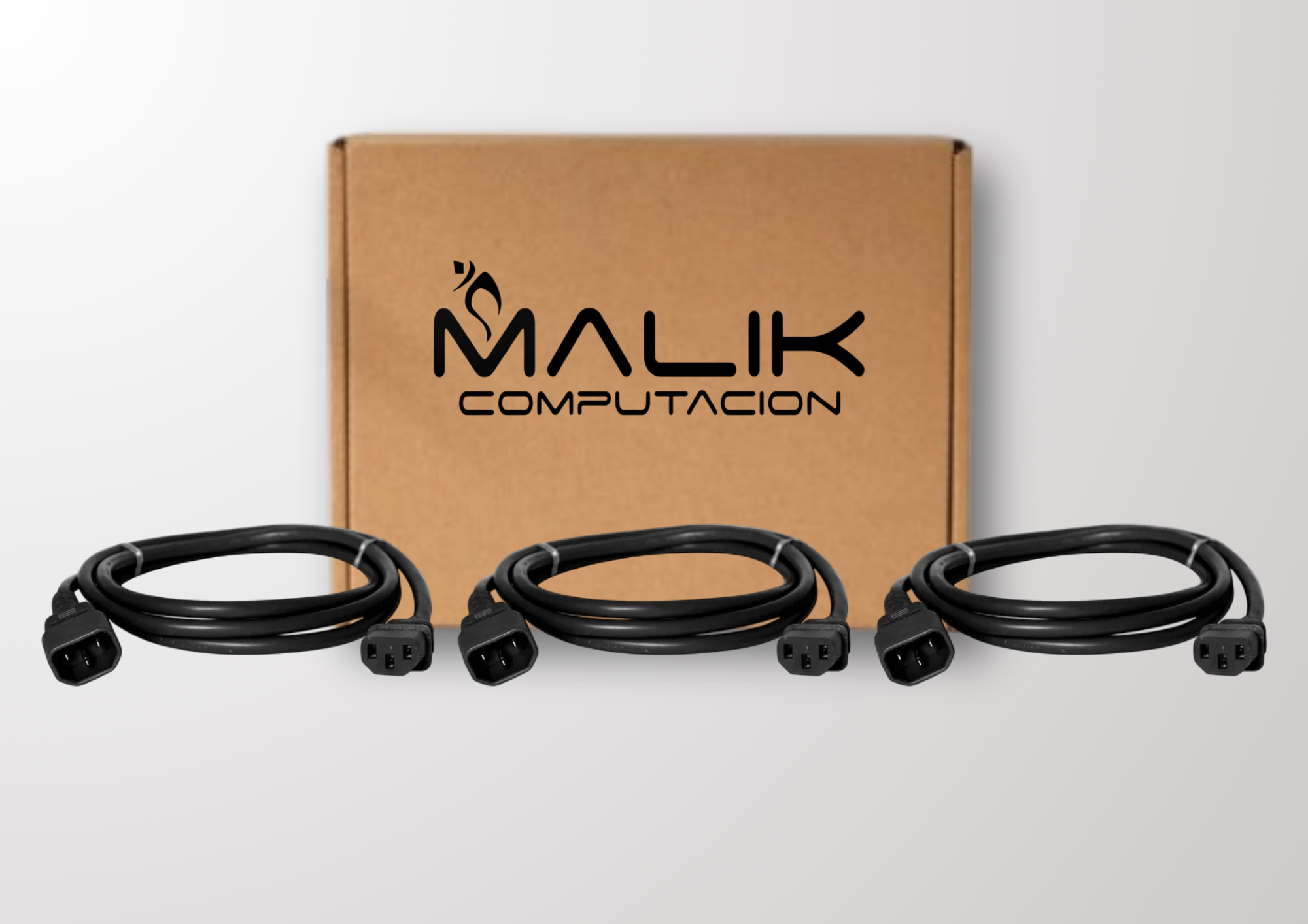 Cable de Poder UPS Macho Hembra IEC C13 - C14 Pack 3-2