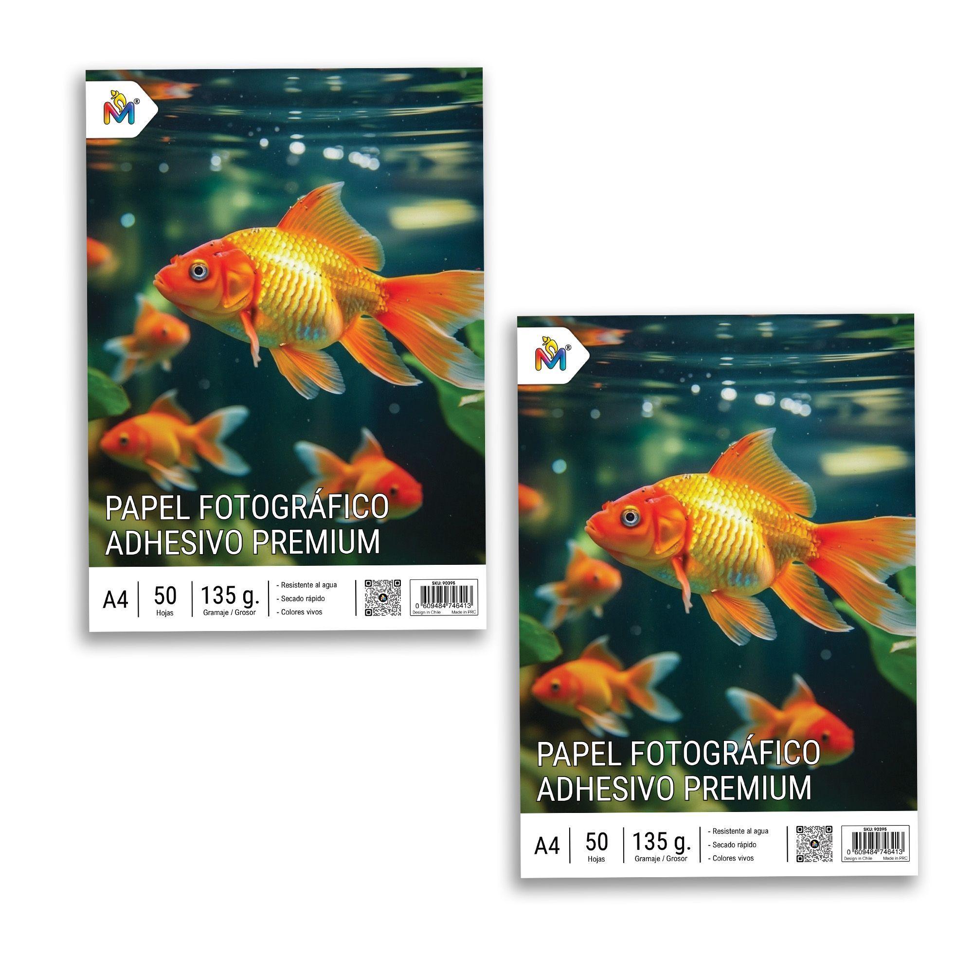 Dúo Pack Papel Adhesivo A4 135g - 100 Hojas Pegatina Pro-2