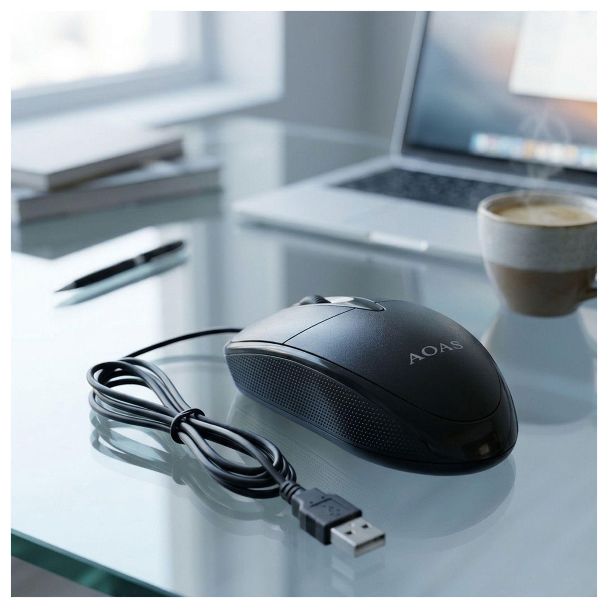 Mouse M29 USB Negro Diseño Compacto Oficina-2