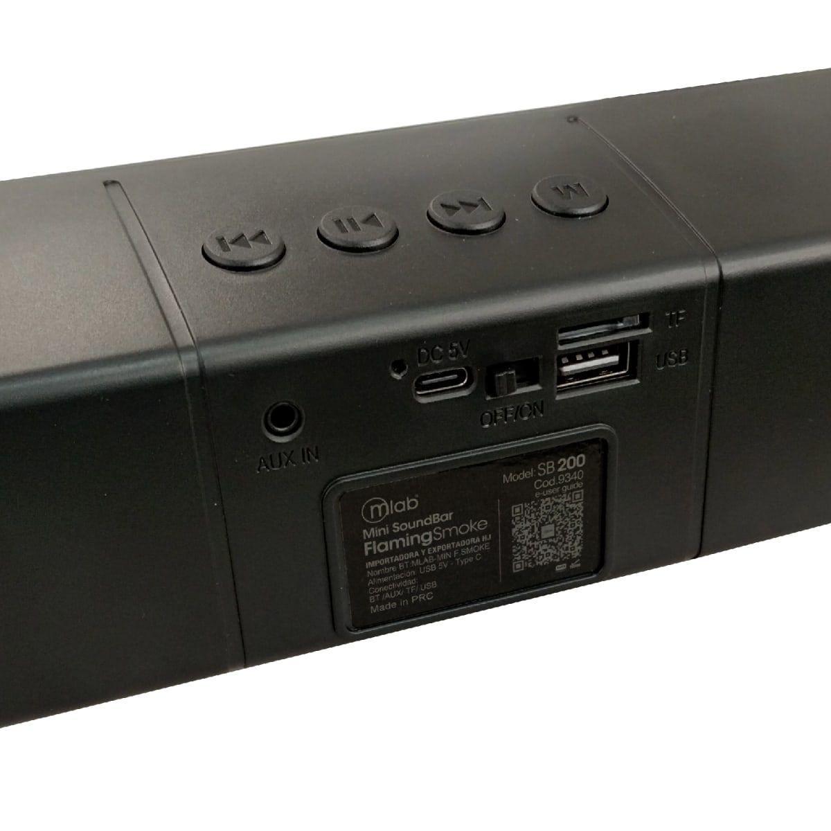 MINI SOUNDBAR FLAMING SMOKE BLUETOOTH SB-200 MLAB-3
