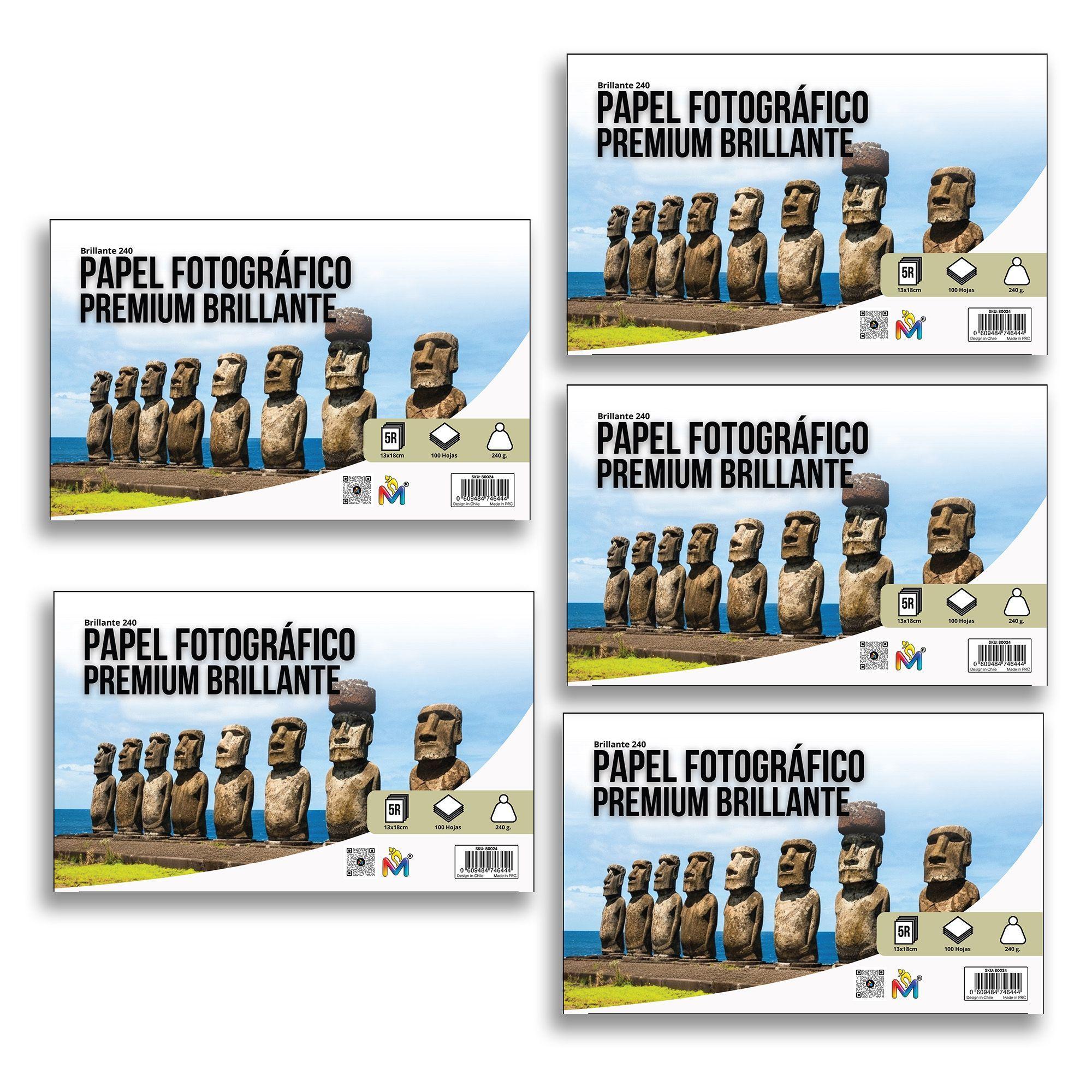 500 Hojas Papel Foto 13x18 210gr - Pack Ahorro Secado Rápido-3