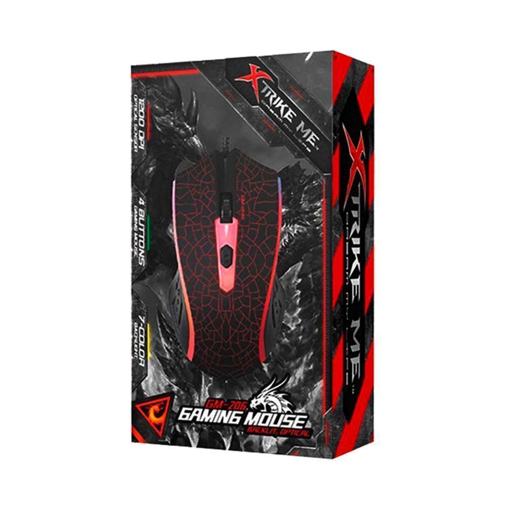 Mouse Gamer Xtrike Me Gm-206 Retroiluminado Led 7 Colores-3