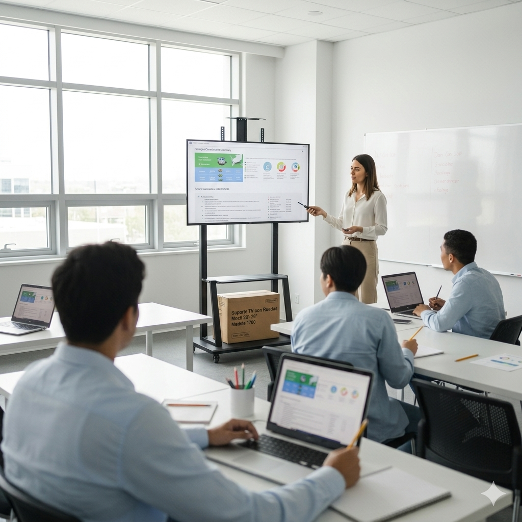 Pedestal para TV con Ruedas 32-75 Pulgadas 1700-3